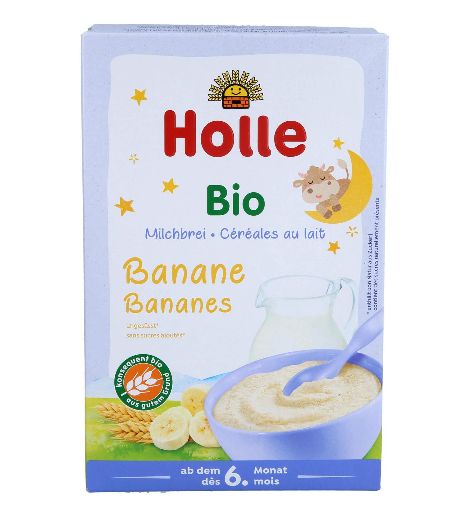 Holle Organic Milk Porridge Banana - 250g (1 Pack) | Healthy Baby Food | International Shipping - Buy Online on GoSupps.com