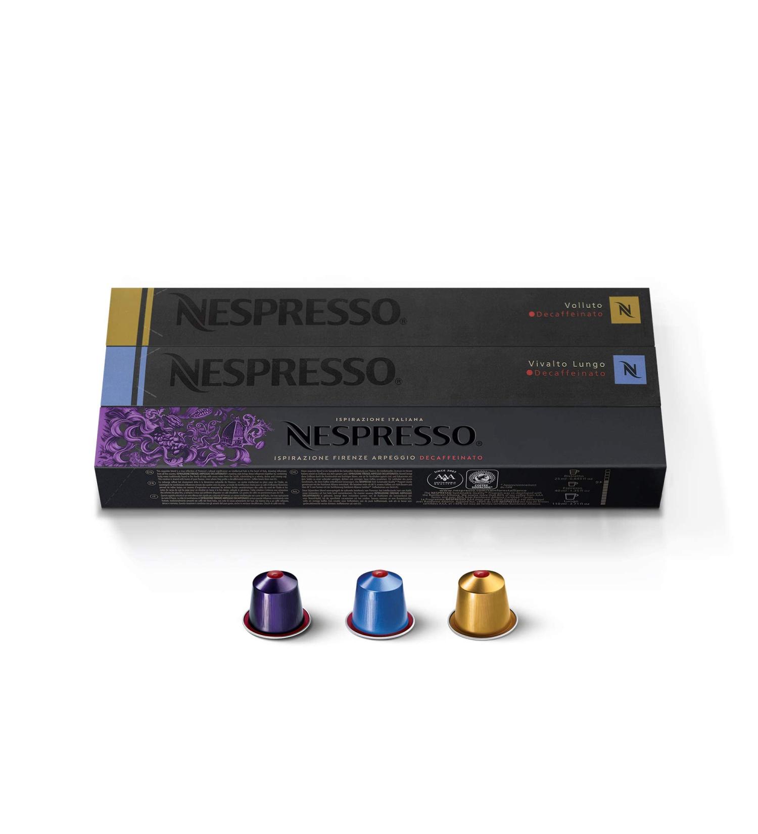 Nespresso Decaffeinato Variety 30 Capsules - Buy Online on GoSupps.com