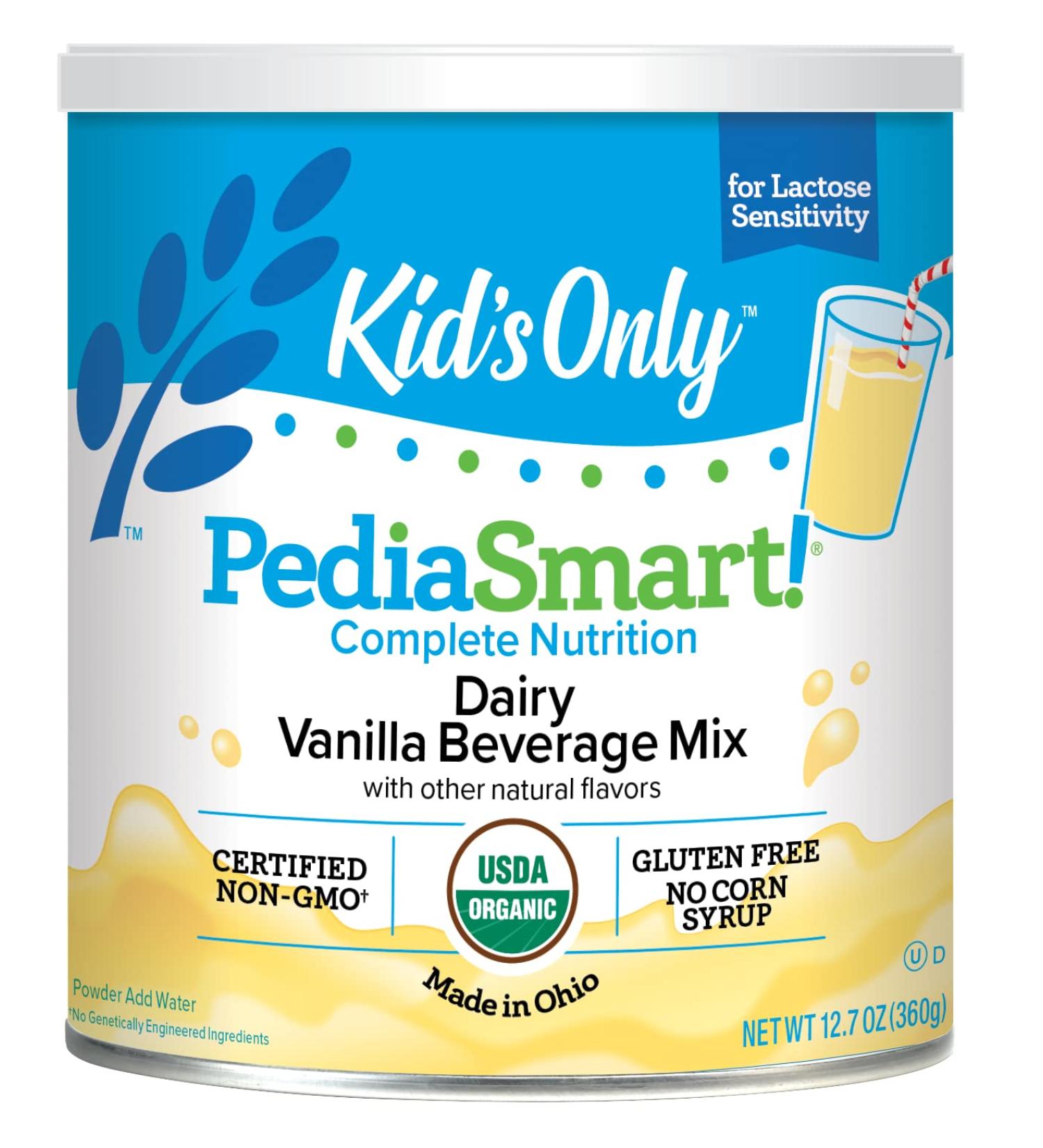 Nature's One Organic Pedia Smart Vanilla - Complete Nutrition Beverage Mix 12.7 oz (360 g) - Buy Online on GoSupps.com