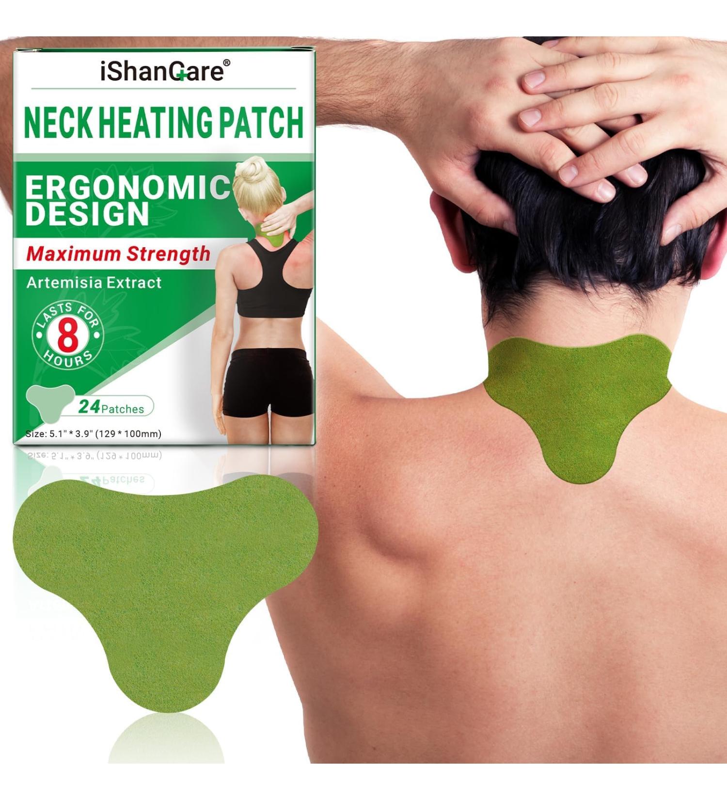 Ishancare Neck Pain Relief Patches 24 Heat Patches for 8 Hours of Deep Relief for Neck Back Knees & Shoulders | International Shipping Available - Buy Online on GoSupps.com
