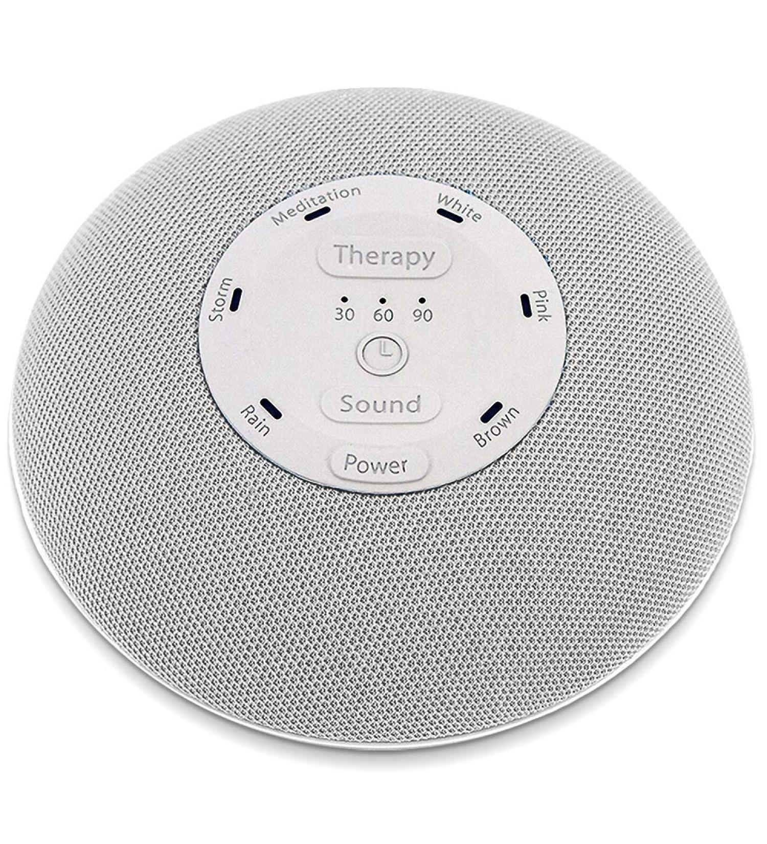 Homedics Deep Sleep Mini Portable Sound Machine - 5 Soothing Sounds, 3 Sleep Therapy Programs - Rechargeable for Home, Office, Nursery - Gray - Buy Online on GoSupps.com