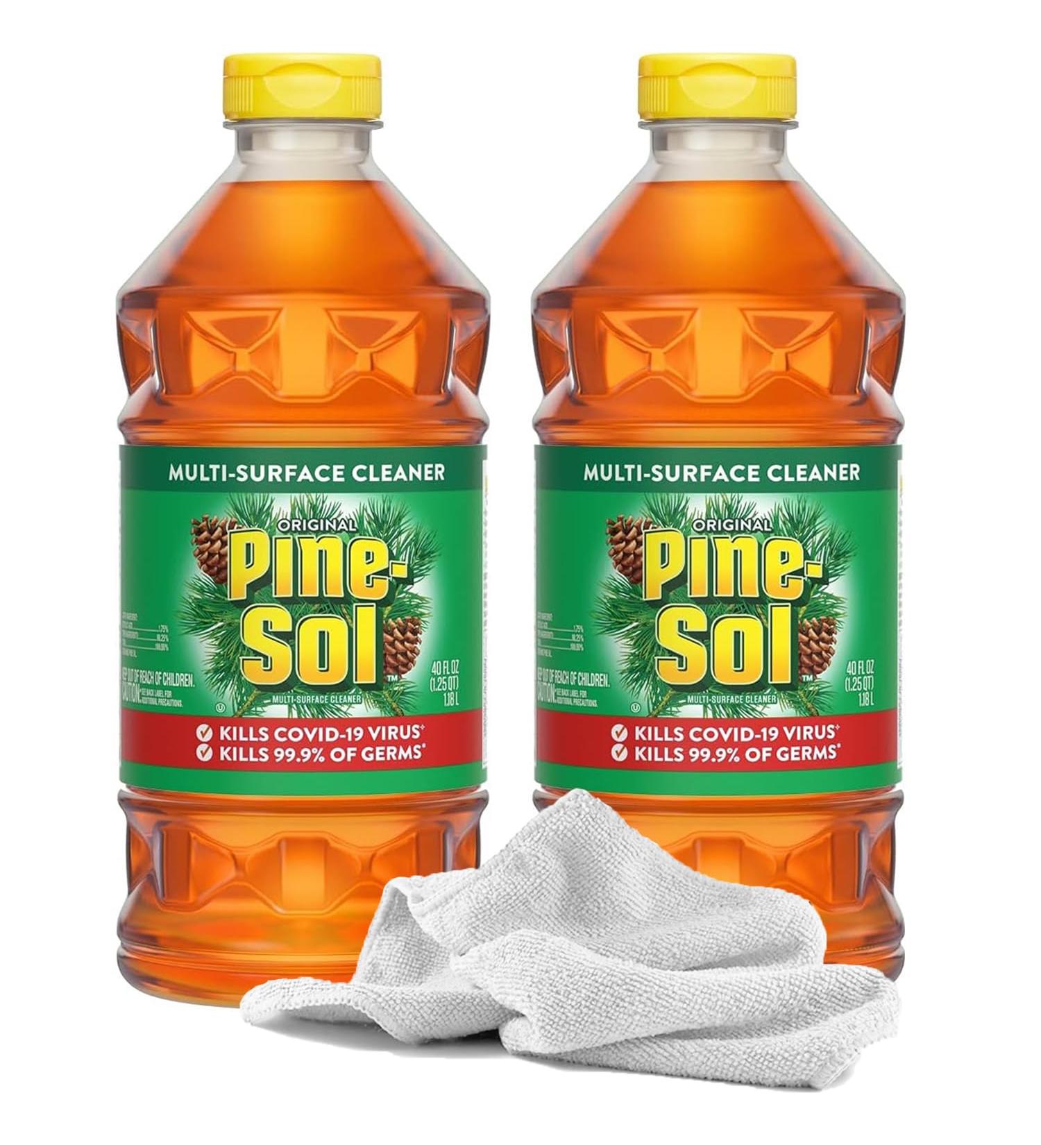 Buy PineSol Original Multi Surface Cleaners - 40oz (2 Pack) | Pine Scented All-Purpose Cleaner for Kitchen Bathroom & Floors | 80oz Total - International Shipping Available - Buy Online on GoSupps.com
