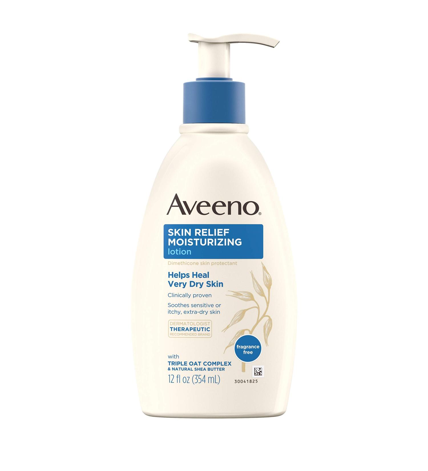 Aveeno Skin Relief Moisturizing Lotion 12 oz - Soothes Dry Skin | International Shipping - Buy Online on GoSupps.com