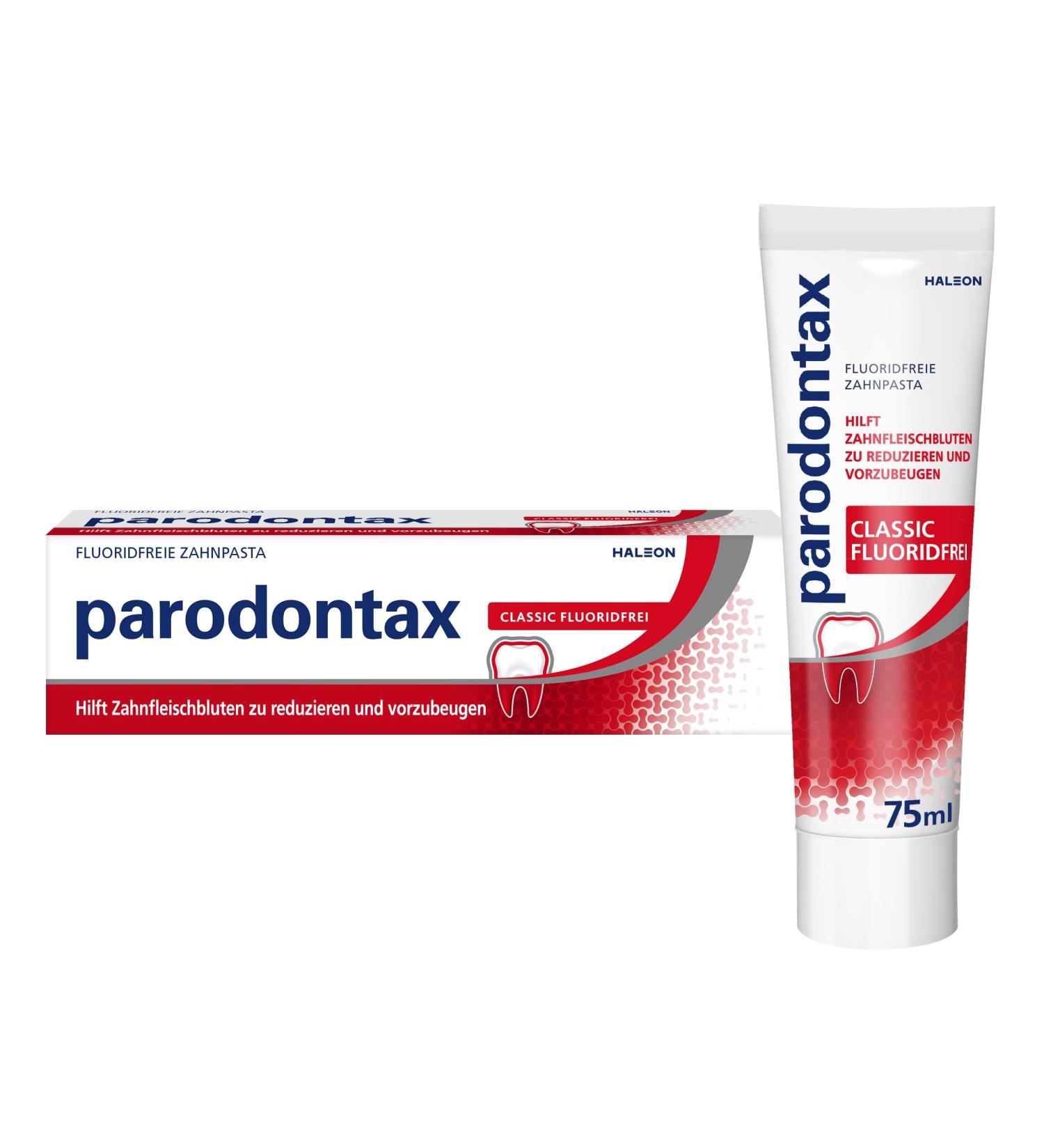 Parodontax Classic Fluoride-Free Toothpaste 75ml - Reduce & Prevent Bleeding Gums | International Shipping - Buy Online on GoSupps.com