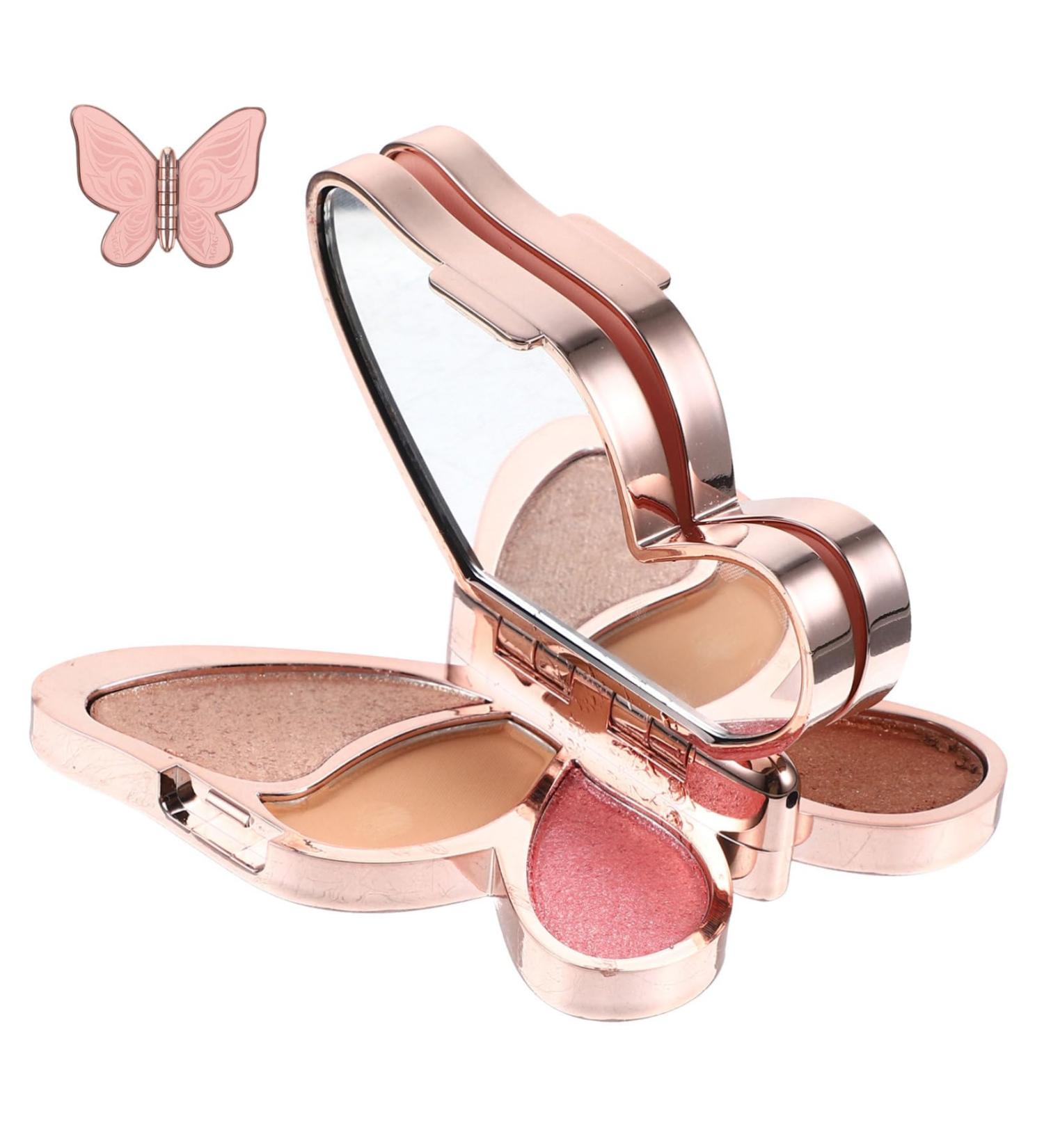 Mipcase 2 Pcs Eyeshadow Palette Makeup Eyeshadow Girl Eye Shadow Multi-functional Girl Cosmetics Woman Tray 1 count (Pack of 1) As Shown 4x2pcs - Buy Online on GoSupps.com