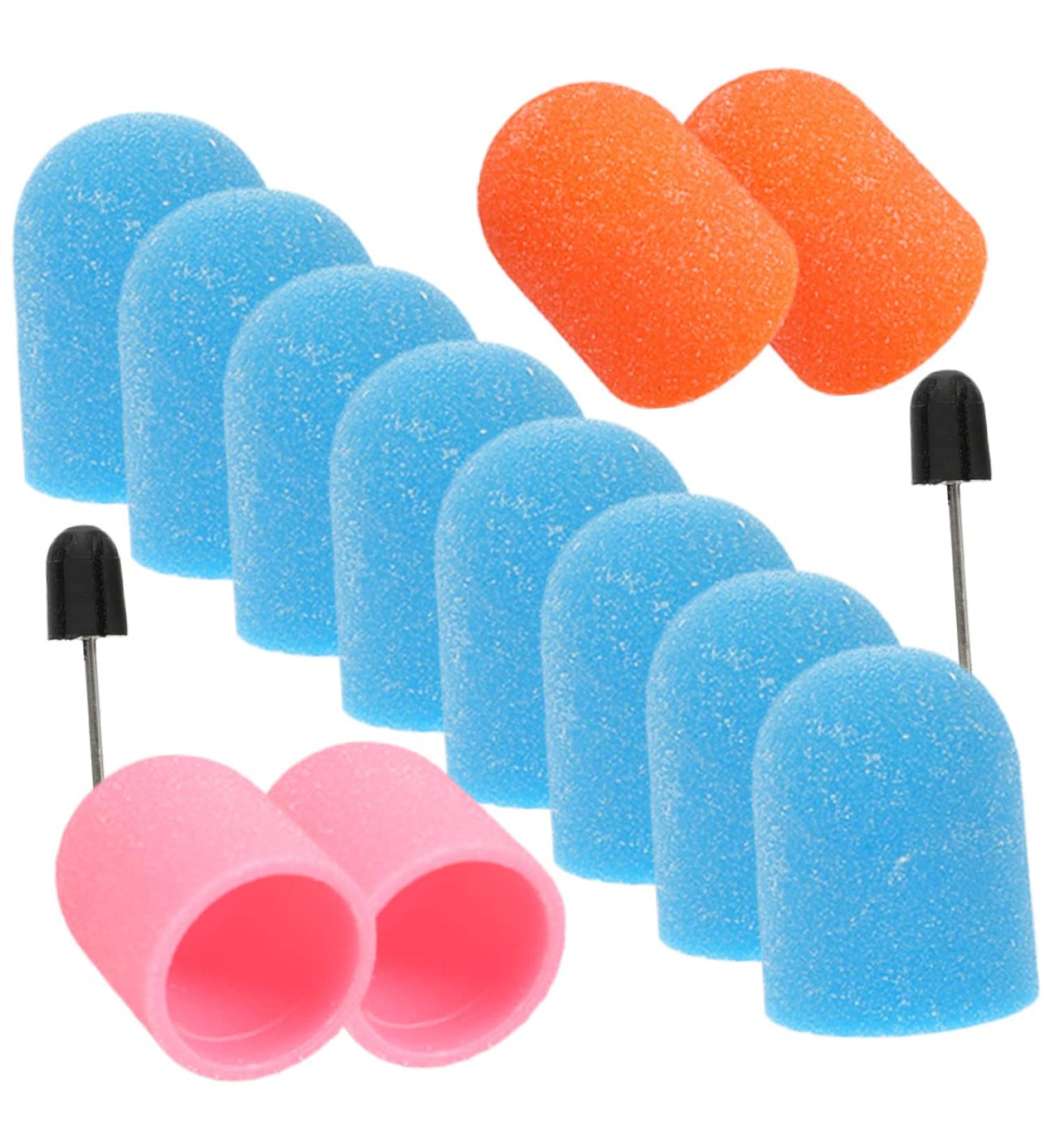 Housoutil 3 Sets Nail Color Sand Cap Pro Tools Nail Callus Remover Caps Nail Supplies for Nail Techs Manicure Nail Files Sanding Caps Inner Ring Plastic Polishing Head Portable - Buy Online on GoSupps.com