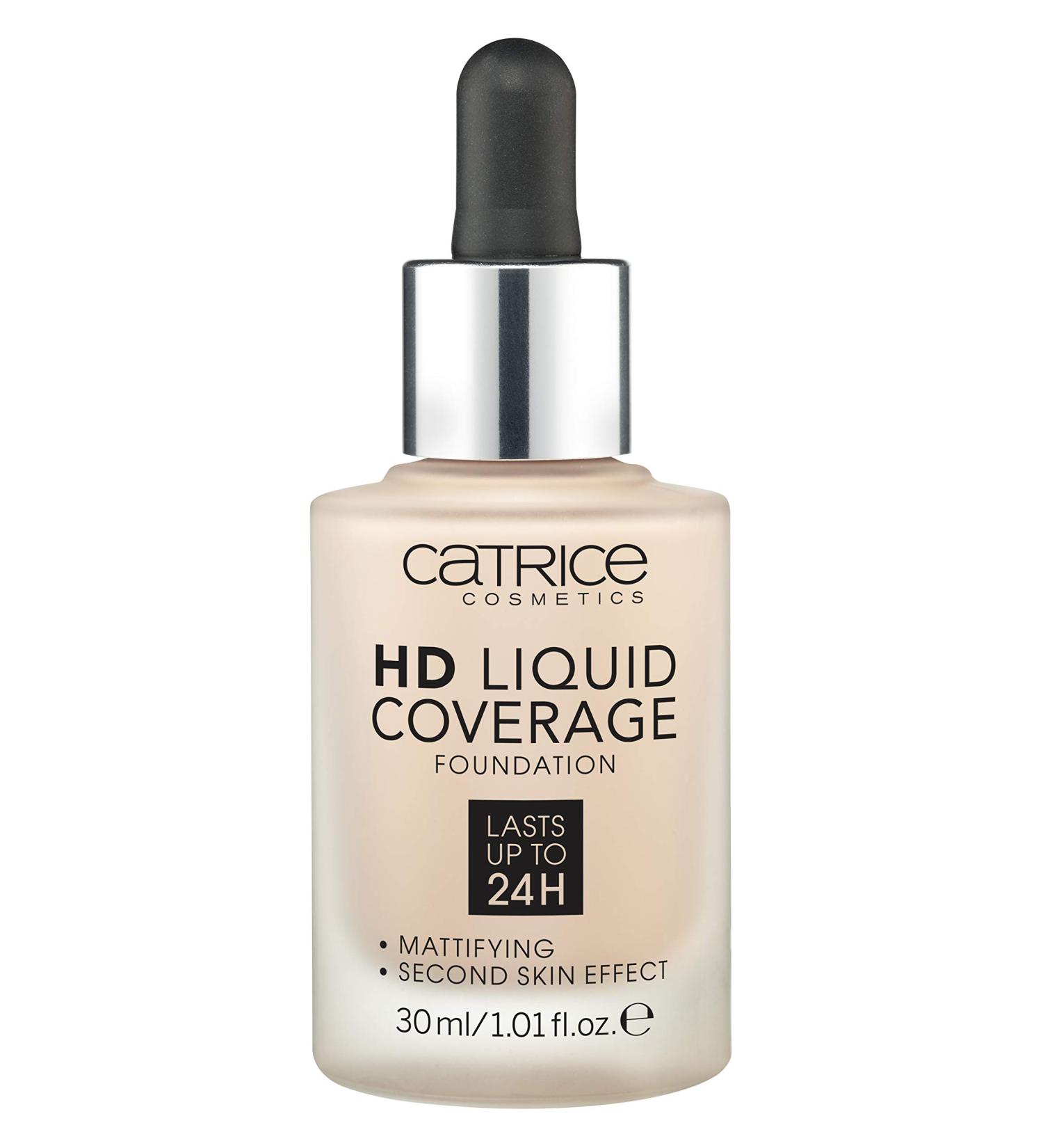 Catrice HD Liquid Coverage Foundation 010 Light Beige - Vegan & Cruelty-Free - Buy Online on GoSupps.com