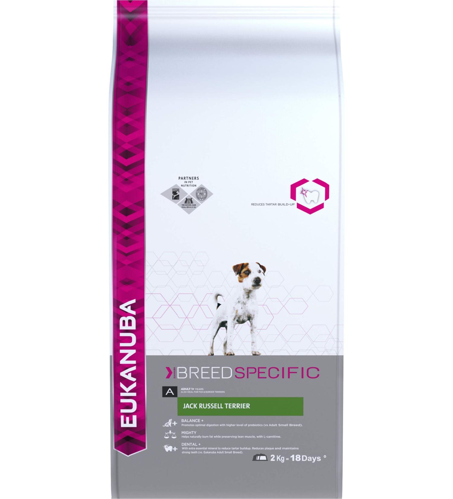 Eukanuba Breeds Specific Adult Dog Food Jack Russell Terrier 2 kg - Buy Online on GoSupps.com