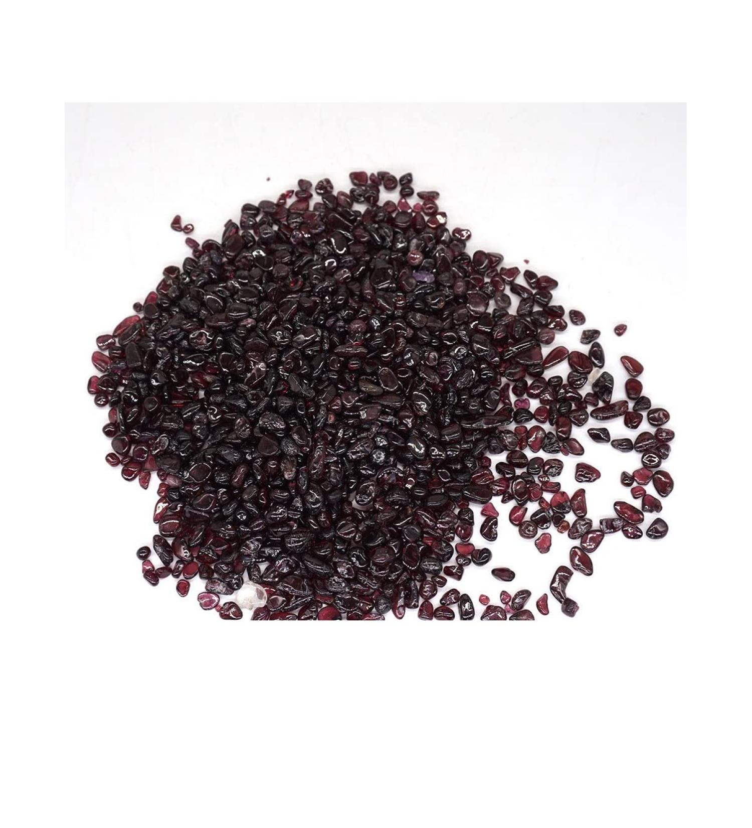 Natural Stones Gravel Crystals Chip Quartz Ore Minerals Reiki Tumbled Agates Specimen Gemstones Home Decoration (Color : Garnet Size : 50g) 50g Garnet - Buy Online on GoSupps.com