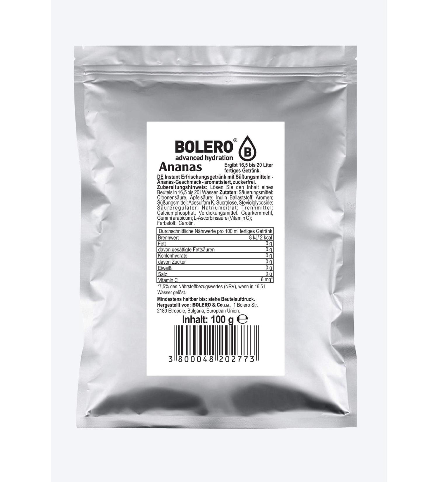 Bolero Bolero - Drinks in 100g bag - Pineapple