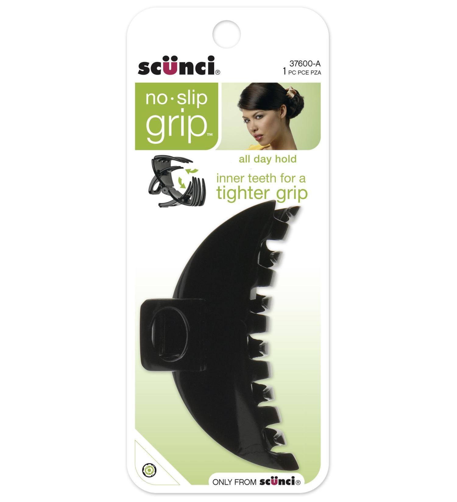 Scunci No-slip Grip Double Teeth Jaw Clip  Colors May Vary