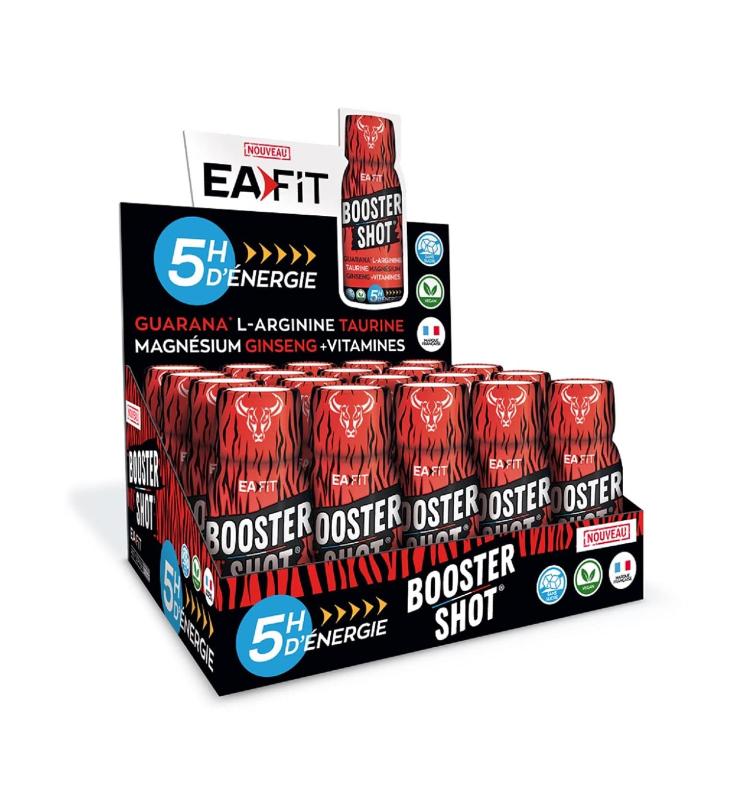 Eafit Booster Shot 20x60ml Energy shooters 80 mg caffeine per shot Mango - Buy Online on GoSupps.com