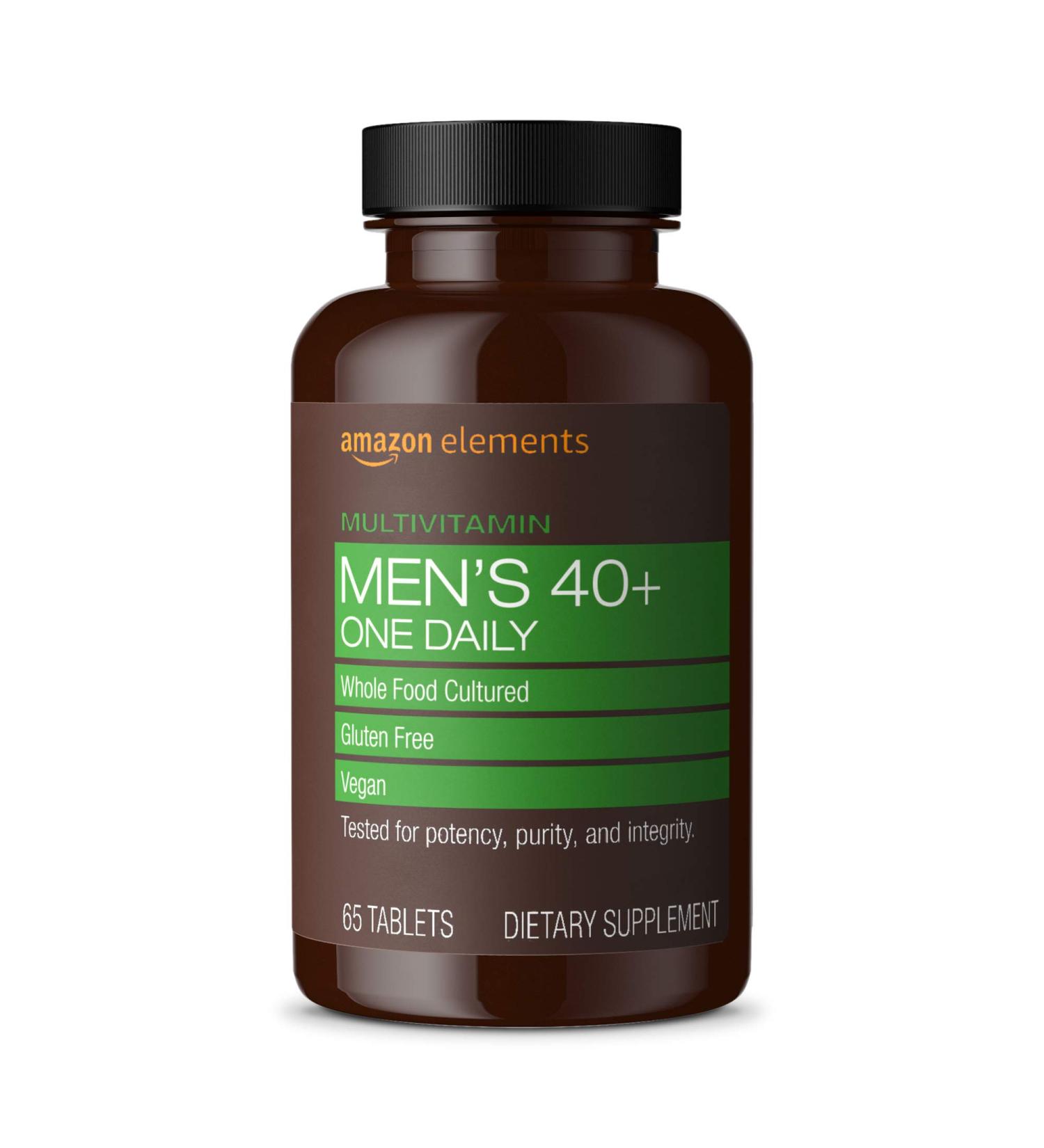 Amazon Elements Men 40+ One Daily Multivitamin - 65 Tablets - 2 Month Supply - Buy Online on GoSupps.com
