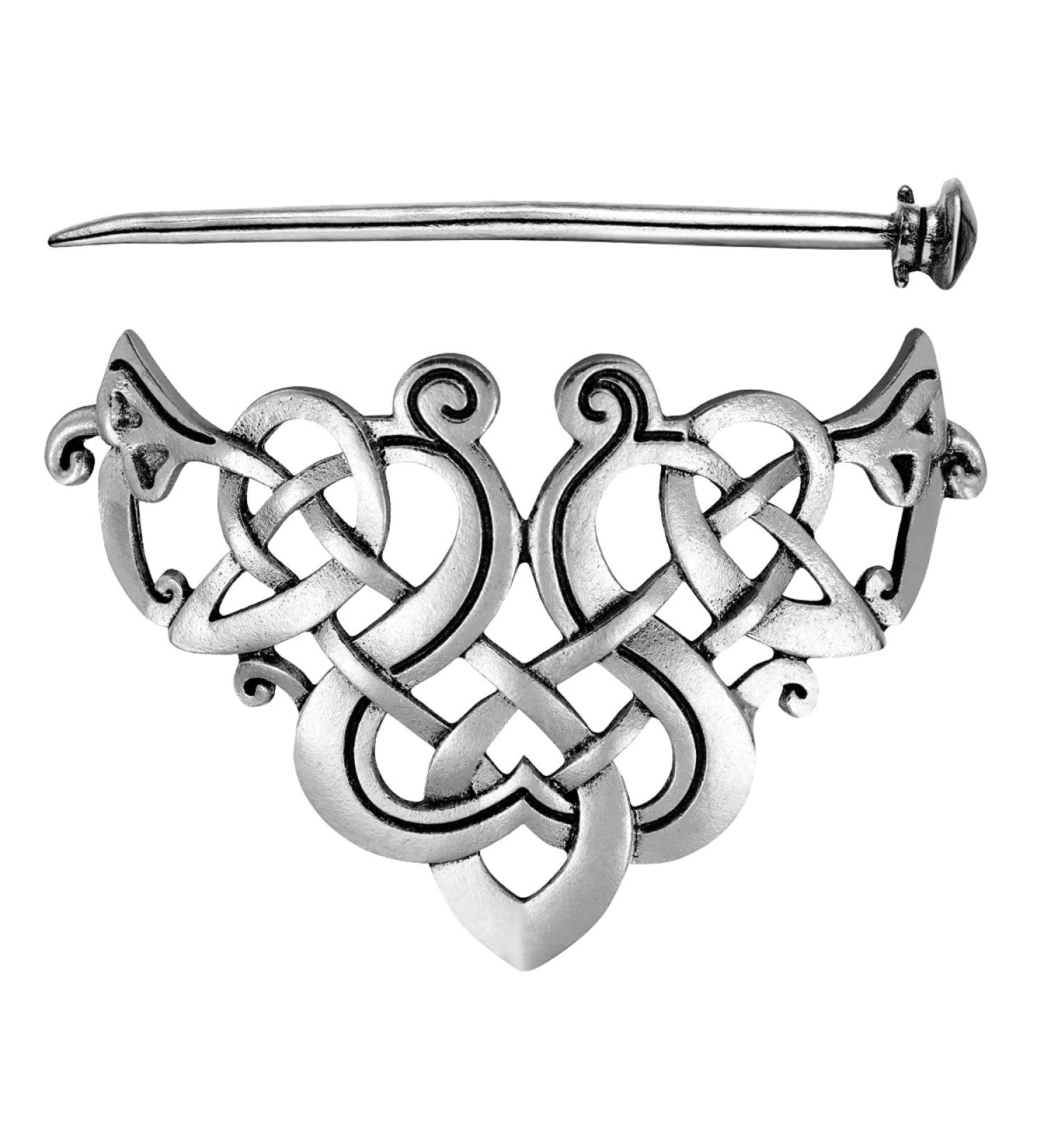 Lurrose Celtic Knot Hair Clip | Vintage Braids Hair Slide Jewelry - Buy Online on GoSupps.com