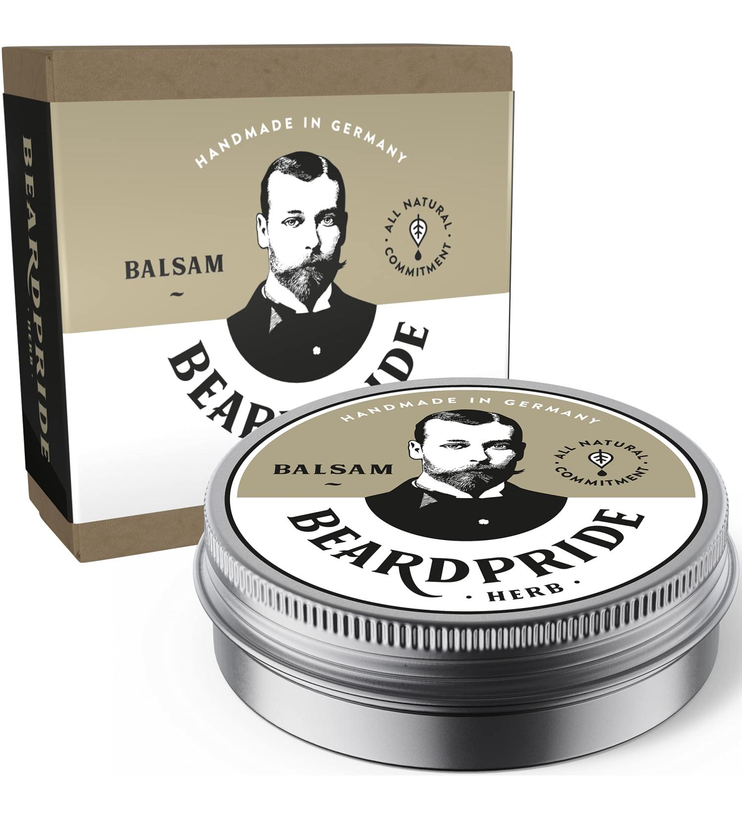 Beardpride Bartbalm - Original Beard Balm for Men | Natural Shea Butter & Oils | 28g Gift from Barbershop - Buy Online on GoSupps.com