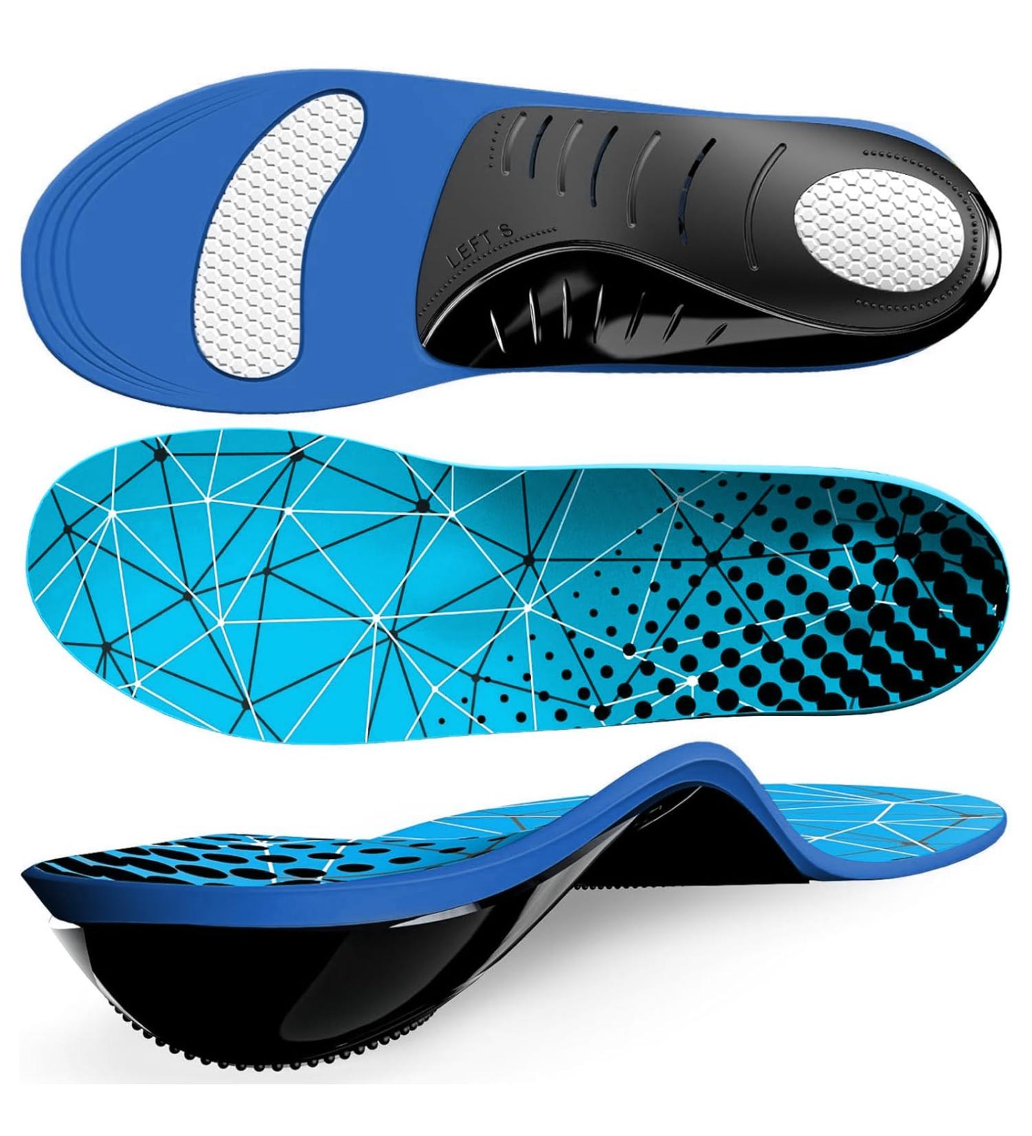 Ailaka Comfort Insoles for Flat Feet & Plantar Fasciitis | Shock Absorption Orthotic Inserts for Men & Women | All-Day Support for Sports - Size 10.5-12.5 M Women/9-11 M Men - Buy Online on GoSupps.com