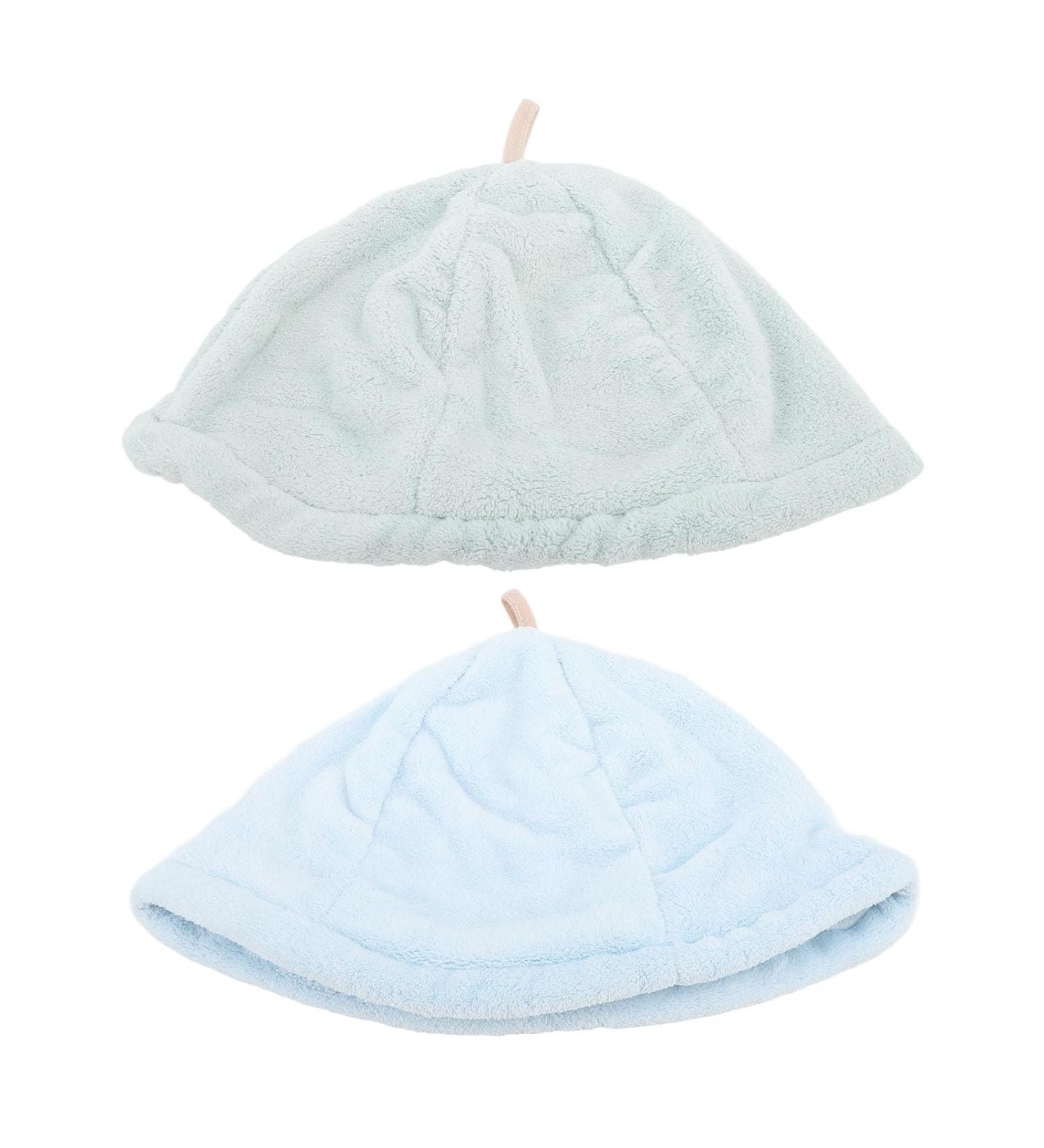 Coral Fleece Sauna Cap for Men Women Highly Absorbent Elastic Hair Drying Cap Hanging Ring Ideal for Sauna or Bathing - Buy Online on GoSupps.com