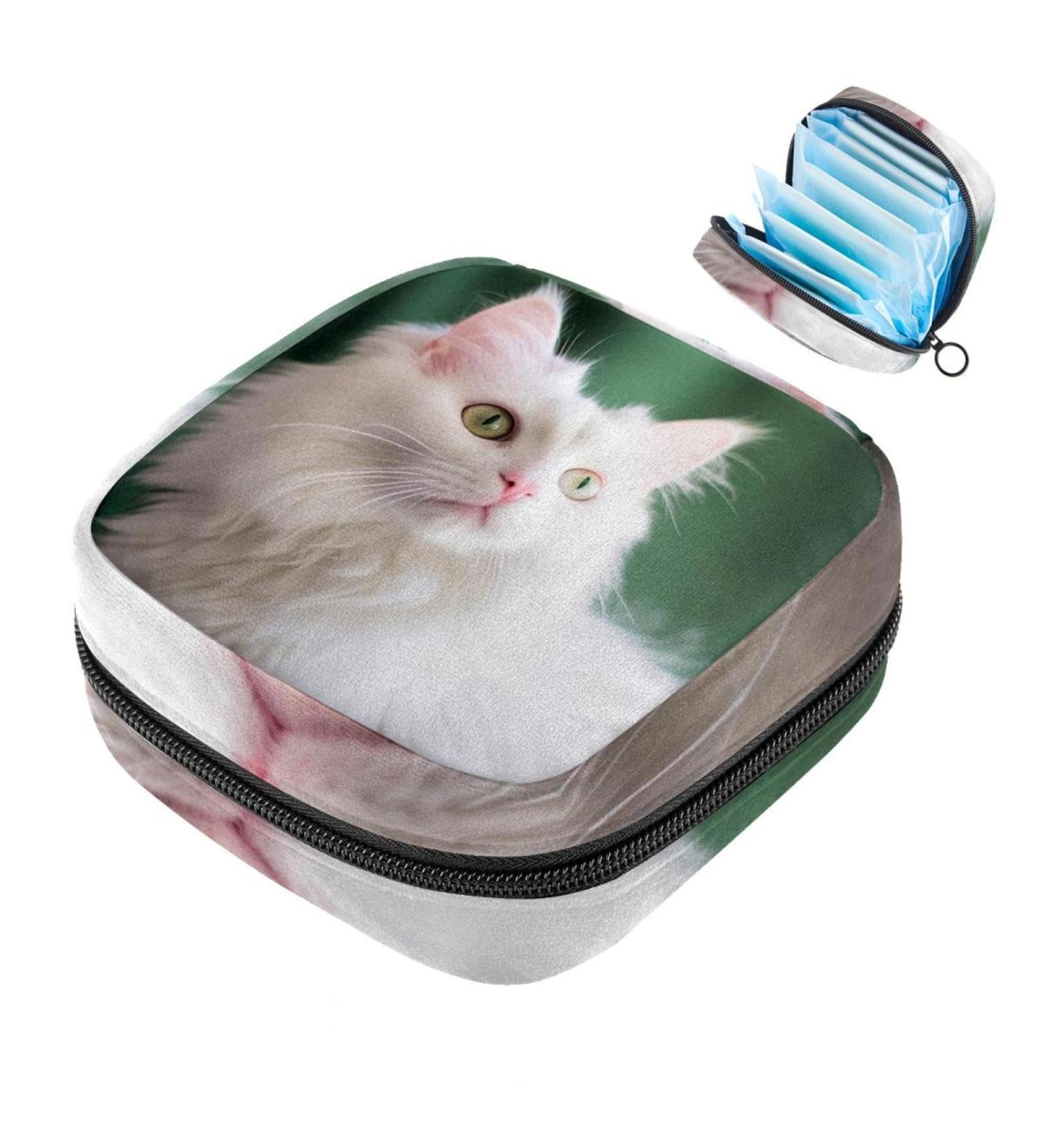 Period Bag - Sanitary Napkin Storage & Tampon Holder for Purse | Classic Design | 4.7x6.6x6.6 in | International Shipping - Buy Online on GoSupps.com