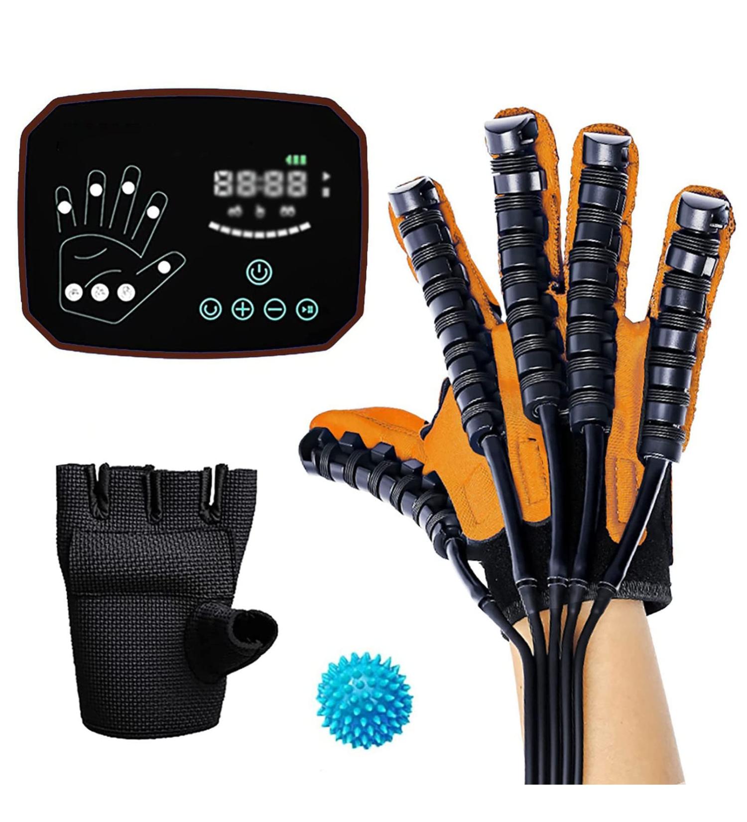 Rehabilitation Robot Gloves Both Hand Stroke Hemiplegia Finger Training Device Finger Orthosis for Long-Term Relief of Hand Dysfunction(Size:XXL Size Color:Orange-Right) XXL size orange-right - Buy Online on GoSupps.com