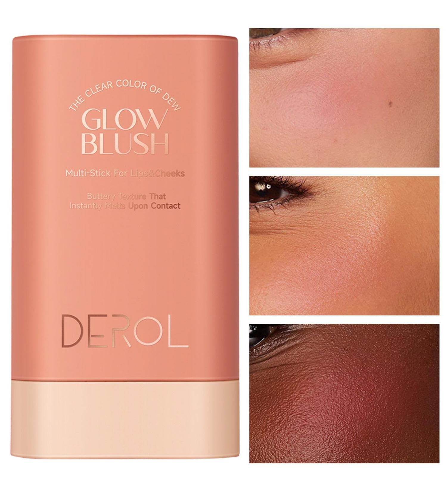 Tinted Moisture Stick Cheek Tint Cream Blushess for Natural Makeup - Rotating Design Waterproof Long-lasting Cheek Tint For Mature Skin Women Girls 03 - Buy Online on GoSupps.com