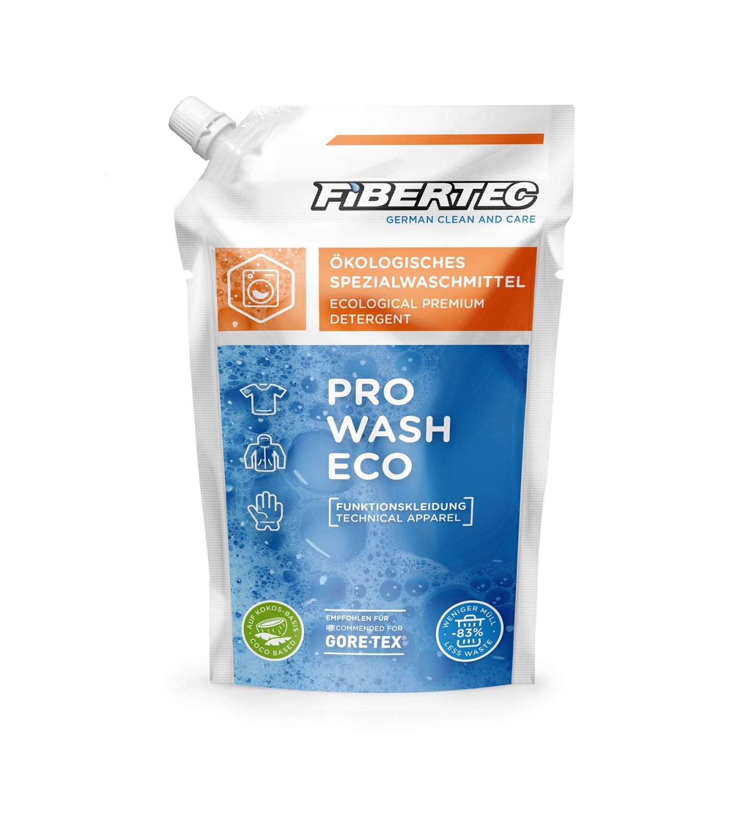 Fibertec Pro Wash Eco ecological detergent for functional and outdoor clothing bluesign certified 500ml refill bag