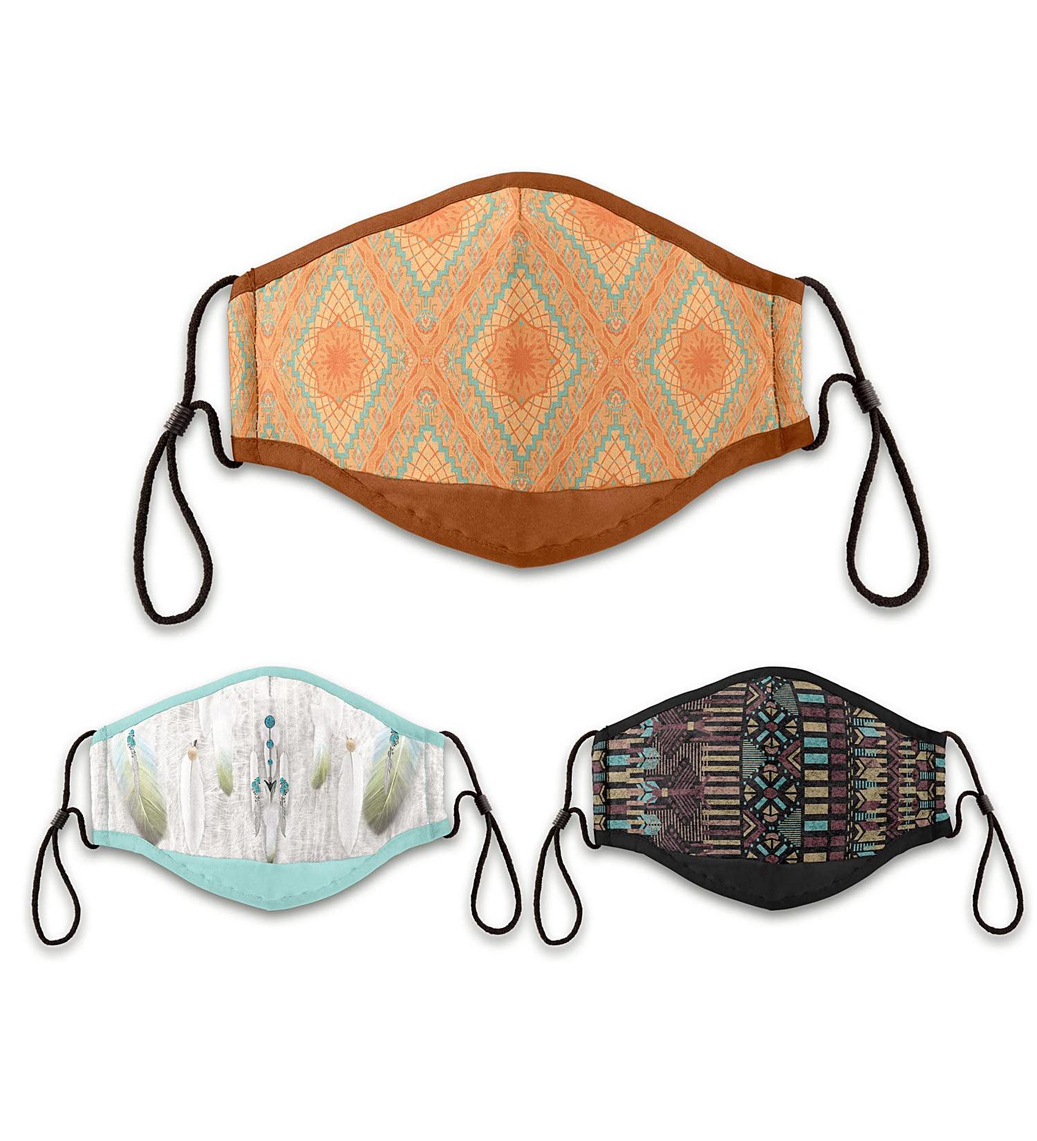 Spirit of Sedona Adjustable Face Mask Set with an Inside Pocket That Fits A PM 2.5 Activated Carbon Filter - Buy Online on GoSupps.com