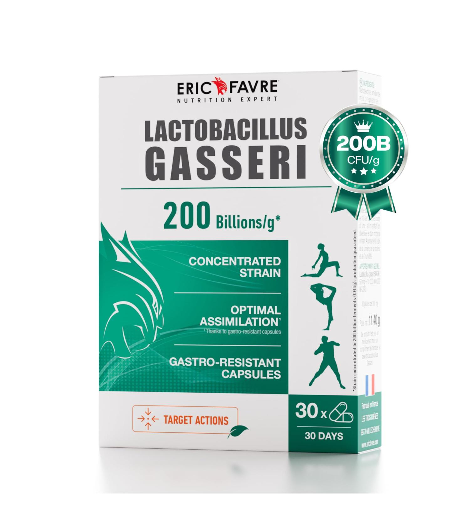 Eric Favre Lactobacillus Gasseri Probiotic for Women | Gut Health Support with 200 Billion CFU | Digestive Probiotics with Prebiotics | Vegan Capsules for Digestive Comfort Microbiome & Daily Balance - Buy Online on GoSupps.com