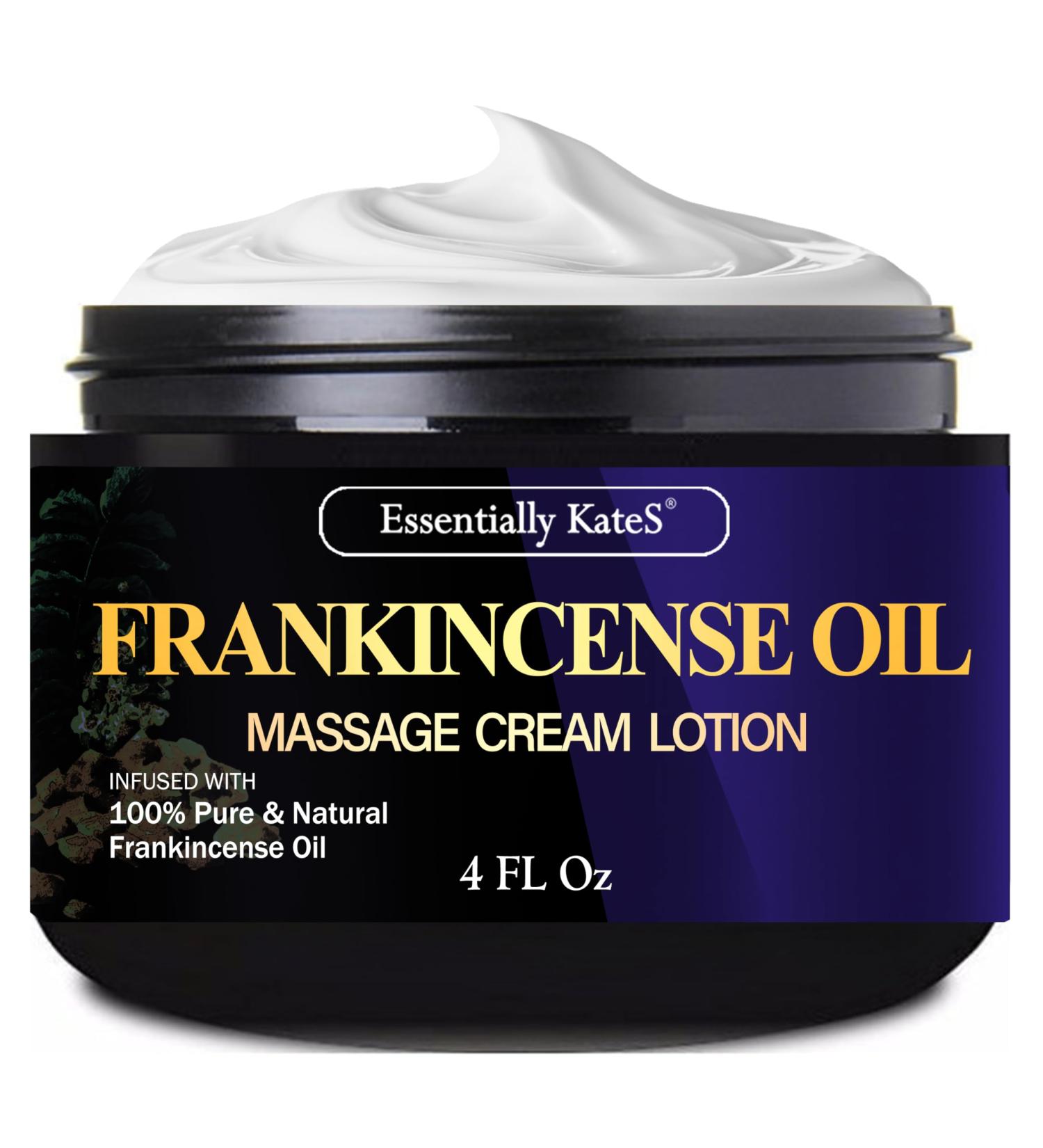 Frankincense Oil Massage Cream Lotion 4 Fl Oz | Relax Sore Muscles & Nourish Skin - International Shipping Available - Buy Online on GoSupps.com