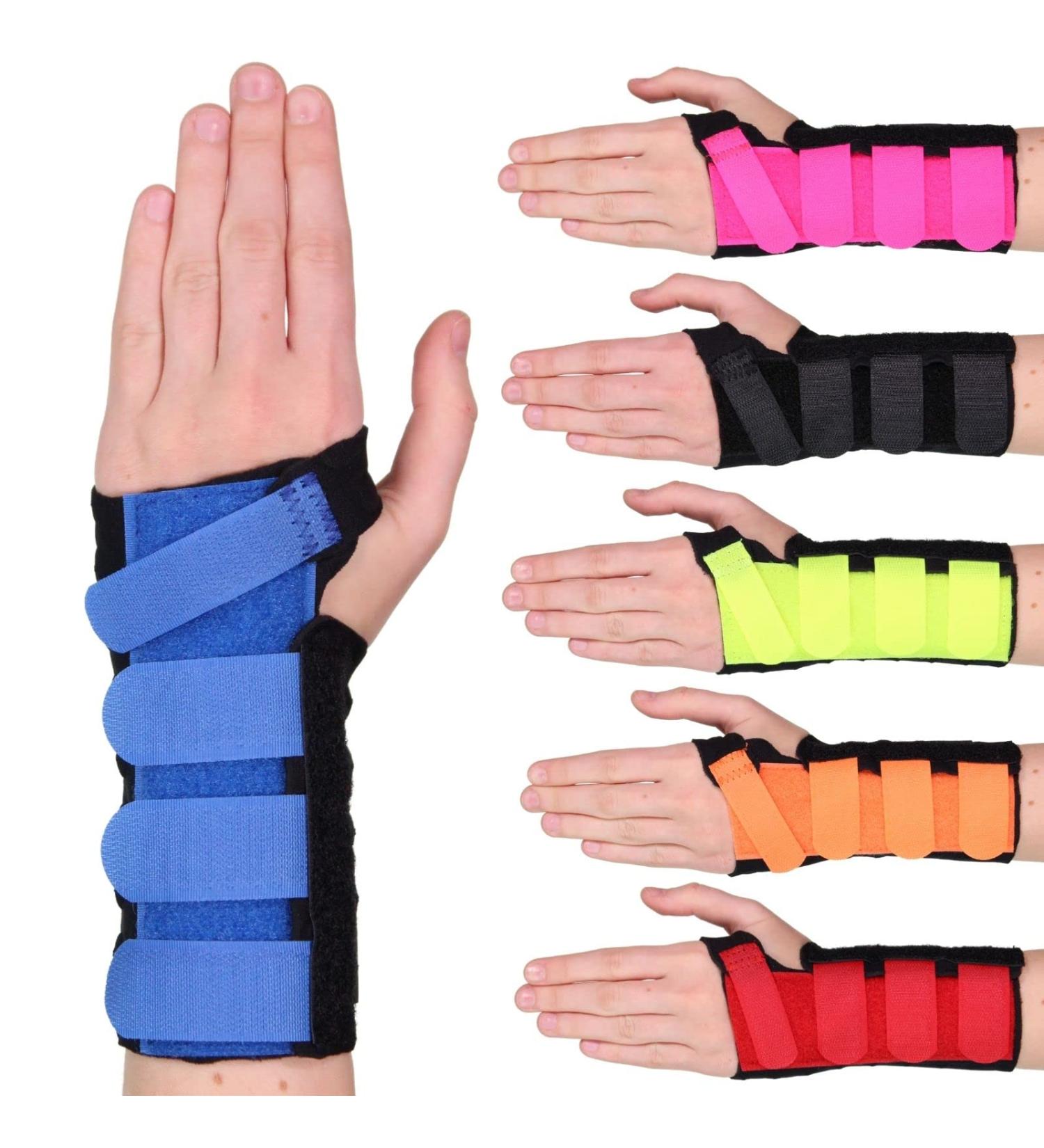 Solace Bracing Cool-Flow Wrist Support - British Made NHS Brace w/Metal Splint - Blue, L, Left Large Hand -for Carpal Tunnel Arthritis Tendonitis RSI Fractures - Buy Online on GoSupps.com