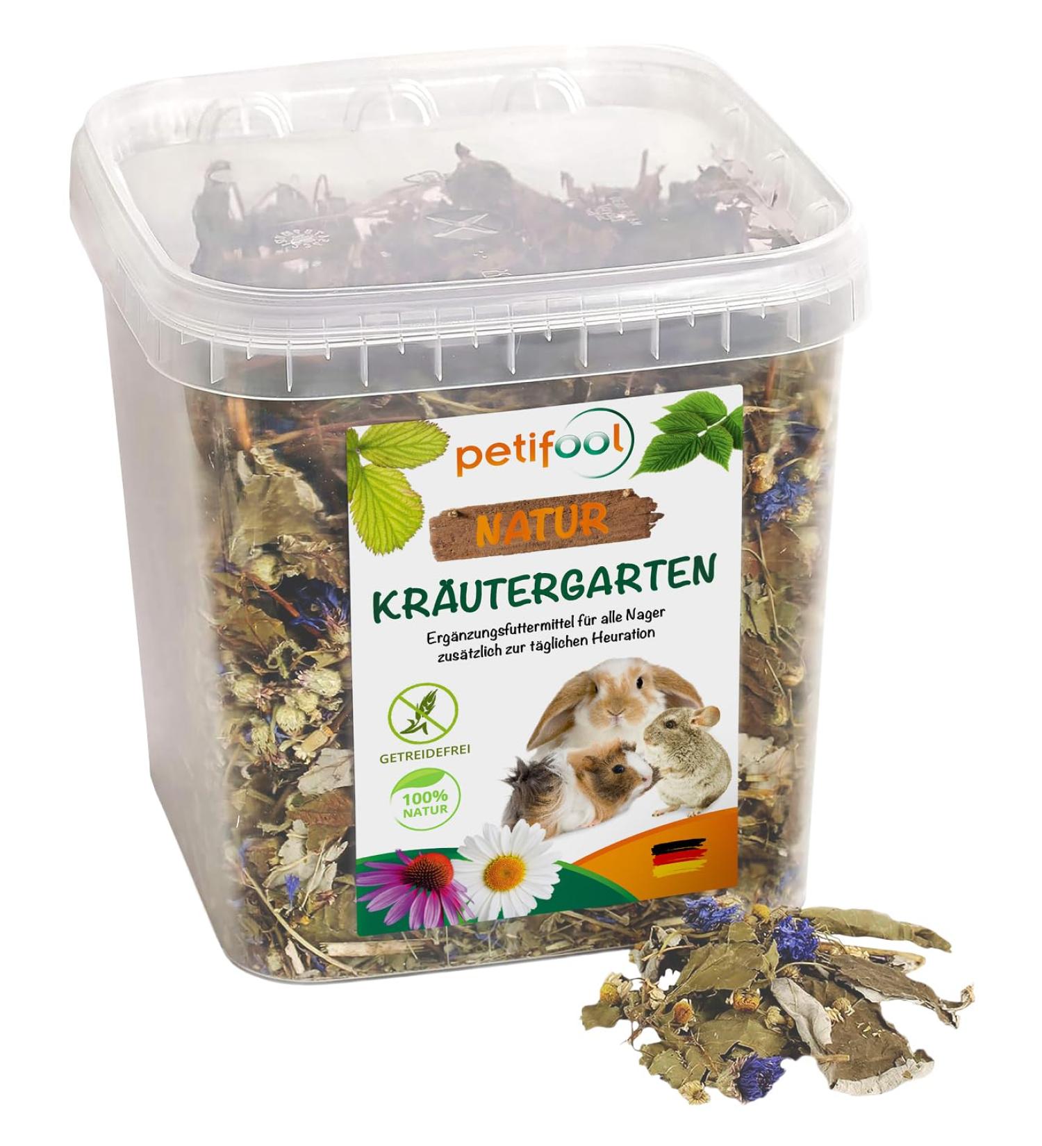 Petifool Herb Garden 400g | 100% Natural Supplementary Food for Rodents - Rabbits Guinea Pigs Hamsters & More - No Artificial Additives - Buy Online on GoSupps.com