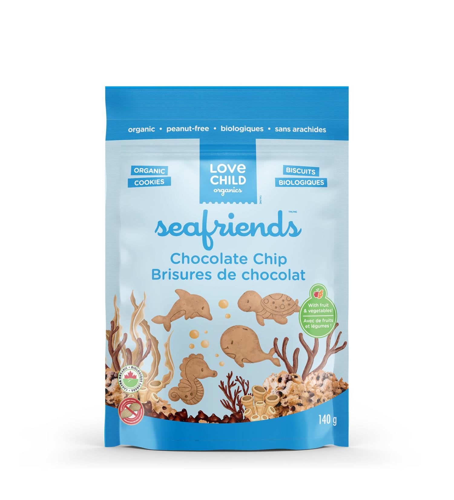 Love Child Organics Sea Friends Chocolate Chip Cookies 140 g - Buy Online on GoSupps.com