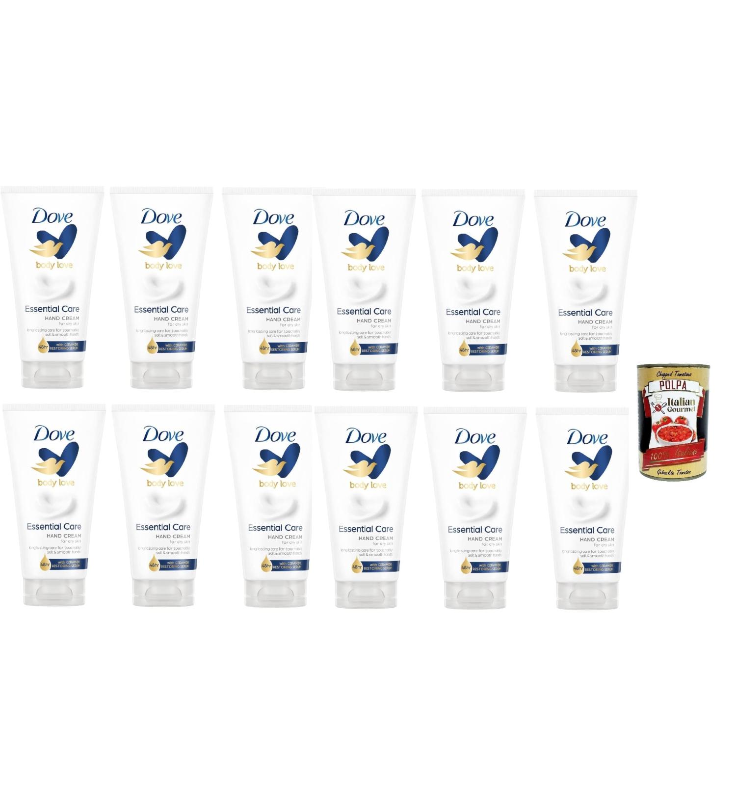  Italian Gourmet E.R. Dove Body Love Essential Care Hand Cream for Dry Skin 12 x 75ml + Italian Gourmet Polpa 400g - Buy Online on GoSupps.com