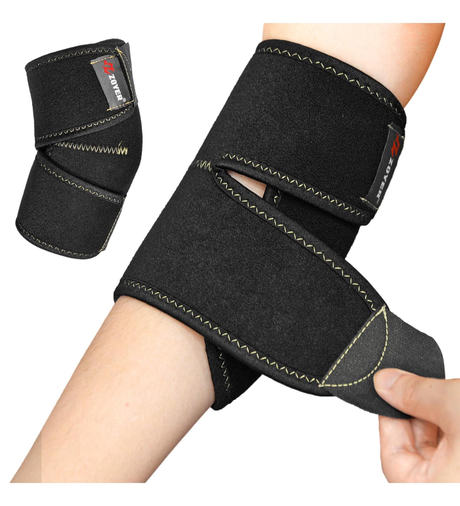 ZOYER Adjustable Elbow Brace for Tendonitis & Tennis Elbow Pain Relief & Sports Injury Recovery for Men & Women - Buy Online on GoSupps.com