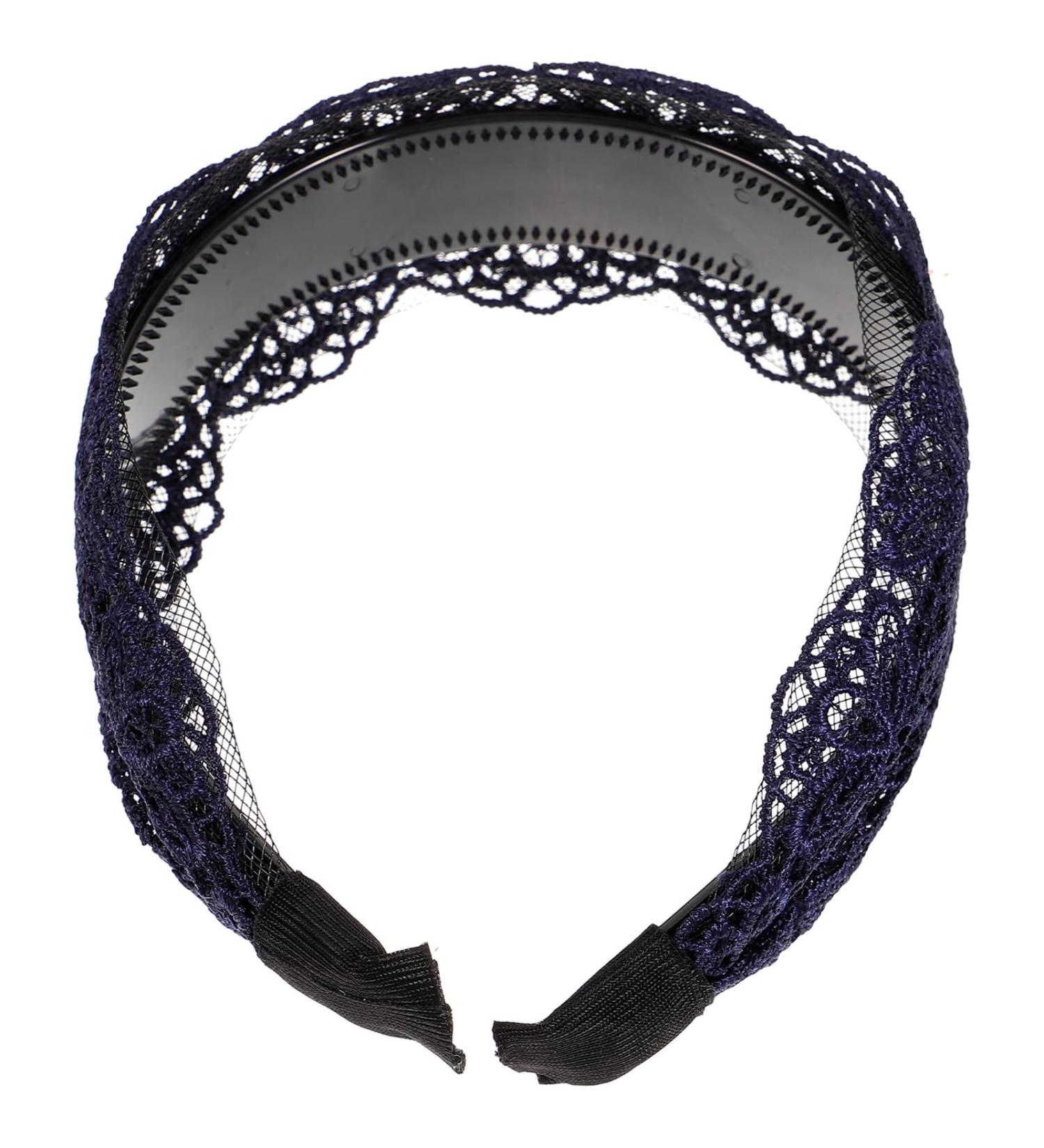 minkissy Lace Hair Hoop - Broadside Lace Headband Floral Lace Headband Gothic Headband Fancy Decor for Women Girls (Black) - Buy Online on GoSupps.com