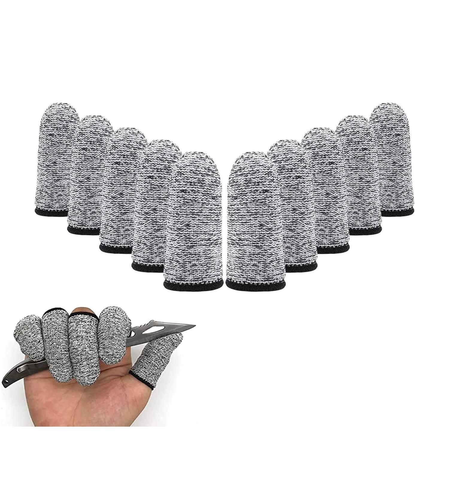 Cut Resistant Finger Cots - 10 Pcs Finger Sleeves for Kitchen Work & Sculpture Supplies - Buy Online on GoSupps.com