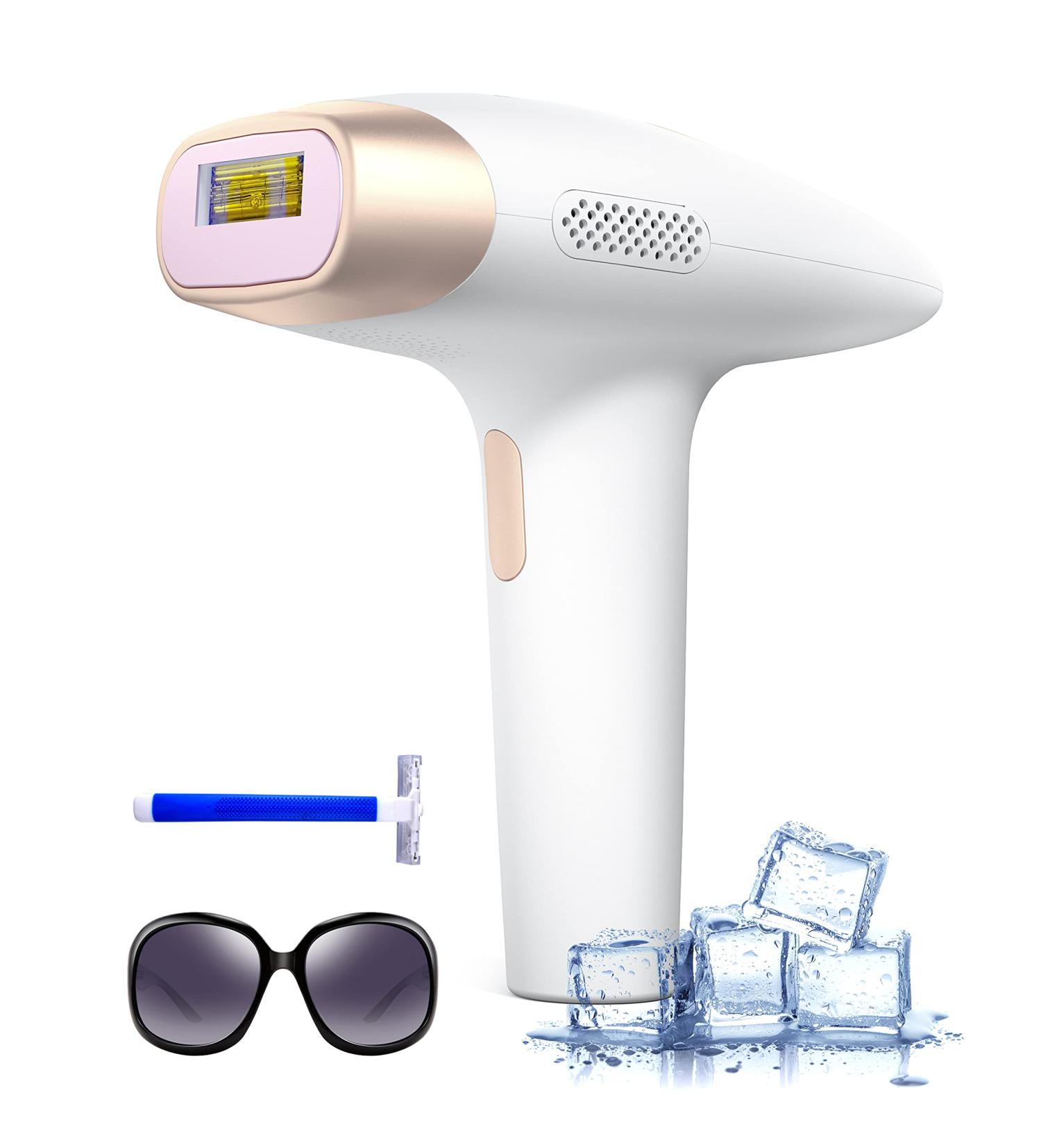 IPL Hair Removal Device | 999,999 Flashes | Painless Laser Hair Remover with Ice Cooling | 9 Energy Levels | For Men and Women - Buy Online on GoSupps.com