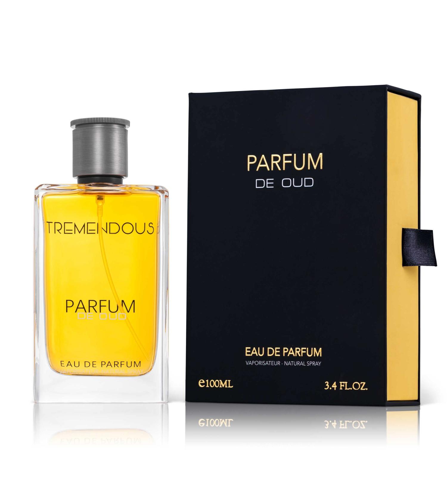 Tremendous Parfum De Oud Parfums 3.4 oz EDP Spray for Unisex Orange Raspberry Rose 3.4 Fl Oz (Pack of 1)