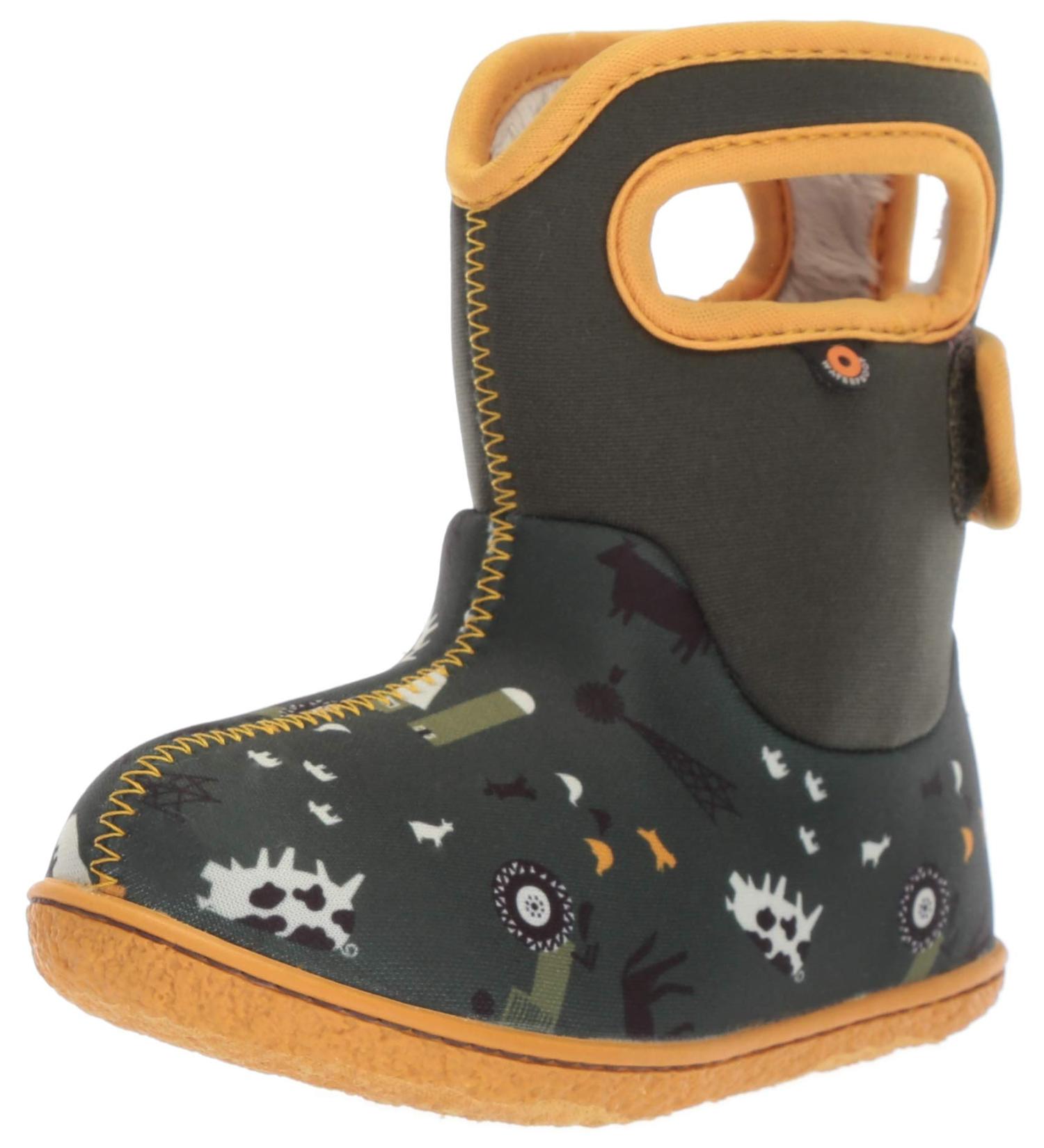 Bogs Baby Wellington Boots Plum Flower Stripe 71565 | Size UK 3-8 | Khaki Color | 9 UK Child | Shop Now - Buy Online on GoSupps.com