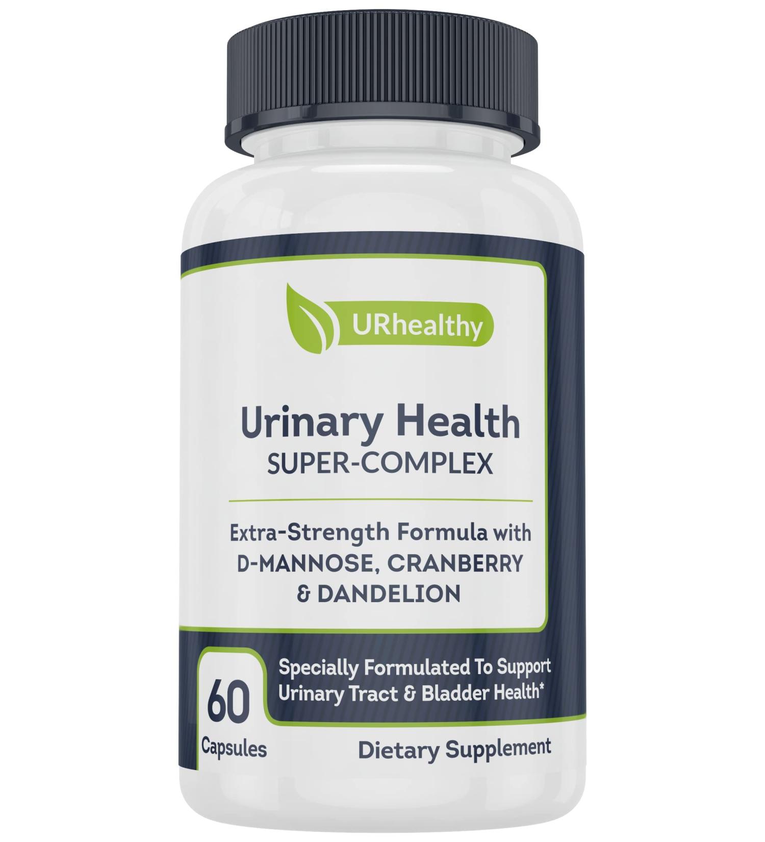 UR HEALTHY D-Mannose 1000mg UT Health Supplement for Men + Women - 60 Capsules - Buy Online on GoSupps.com