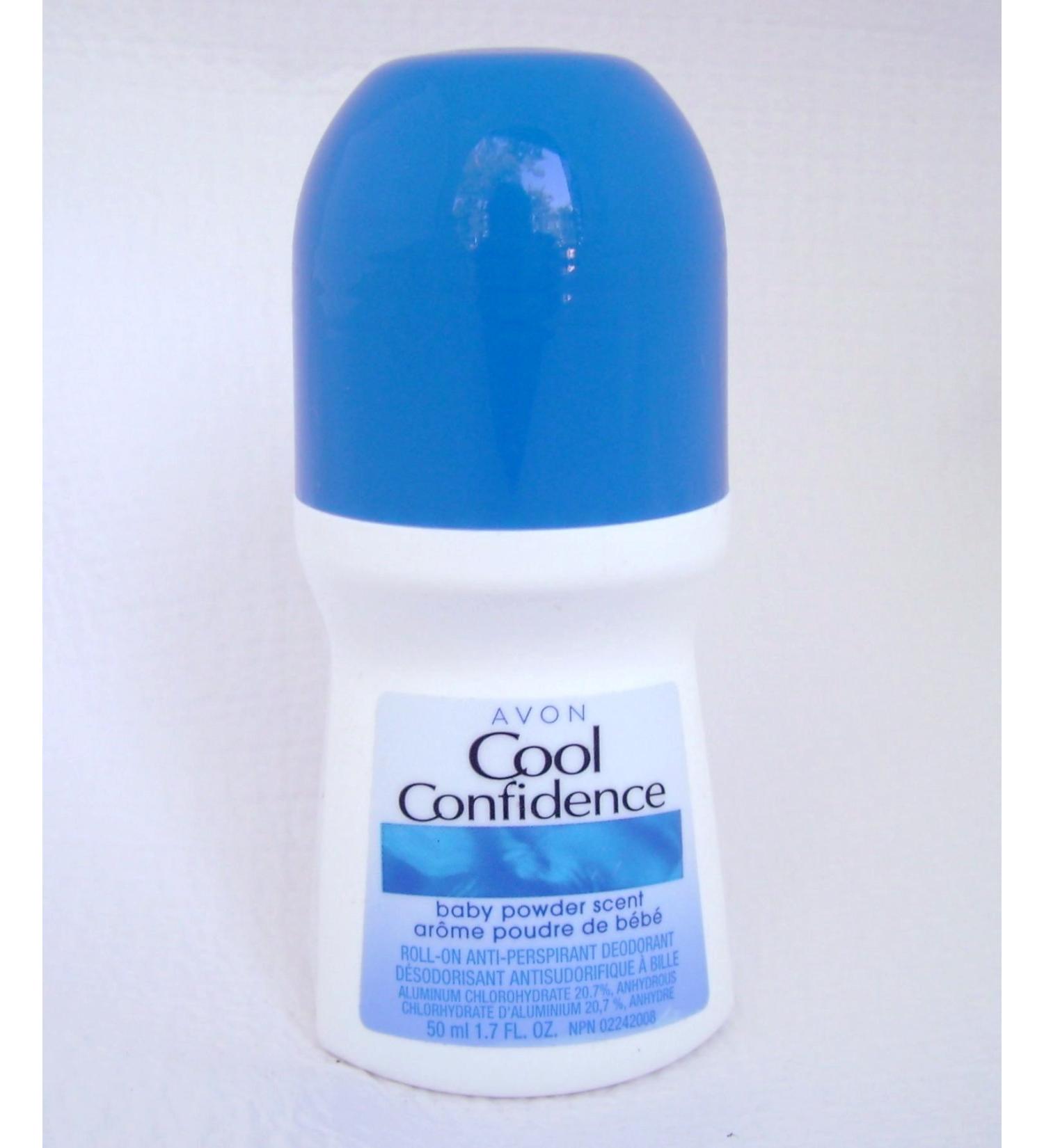 Cool Confidence Baby Powder Scent 1.7 Oz Roll-On Anti-Perspirant Deodorant by Avon