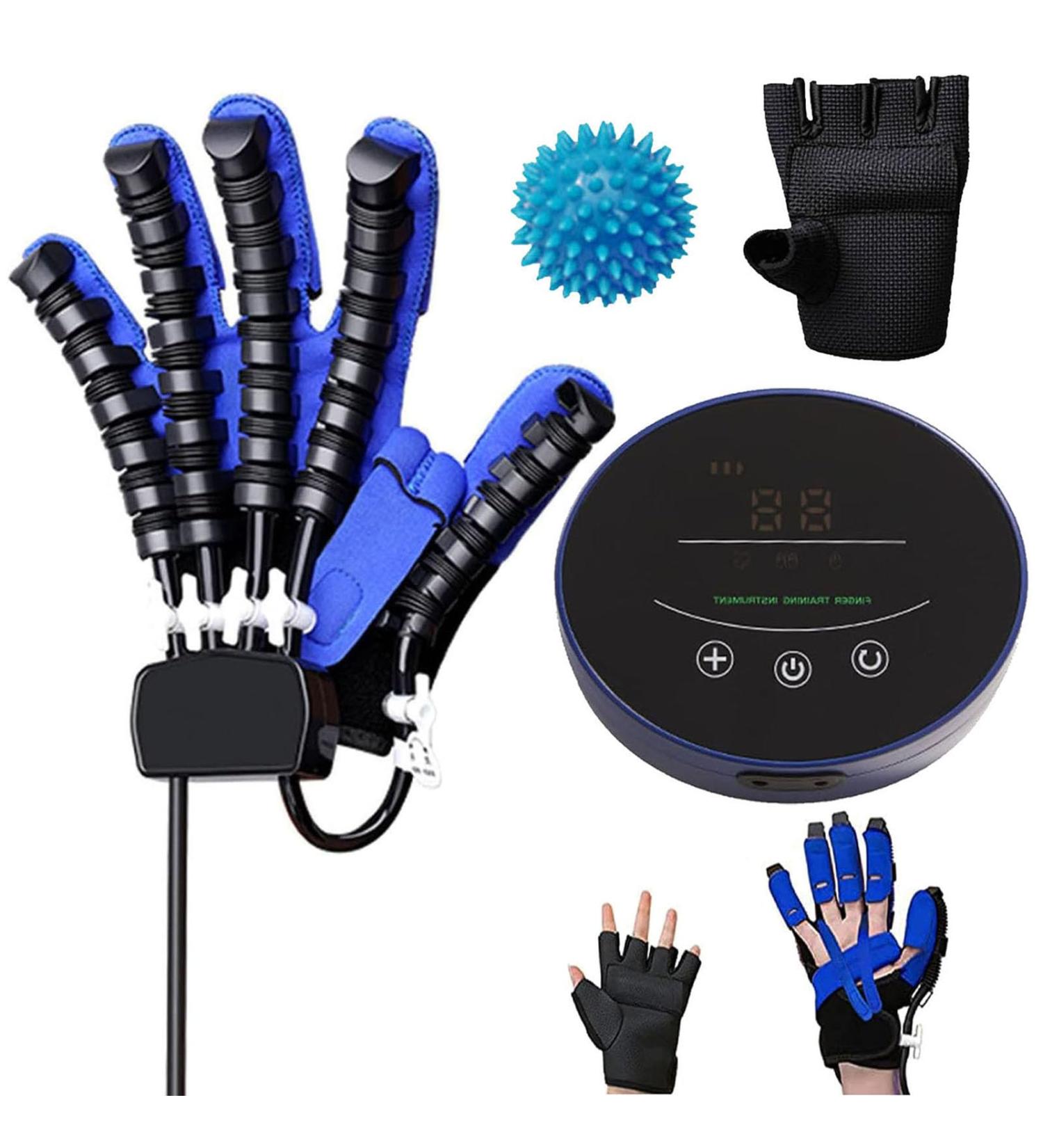 Upgraded Rehabilitation Robot Gloves Relieve Hand Stiffness Hemiplegia Stroke Arthritis Left & Right Hand Finger Rehabilitation Trainer(Size:M Color:Left Hand) Medium Left Hand - Buy Online on GoSupps.com