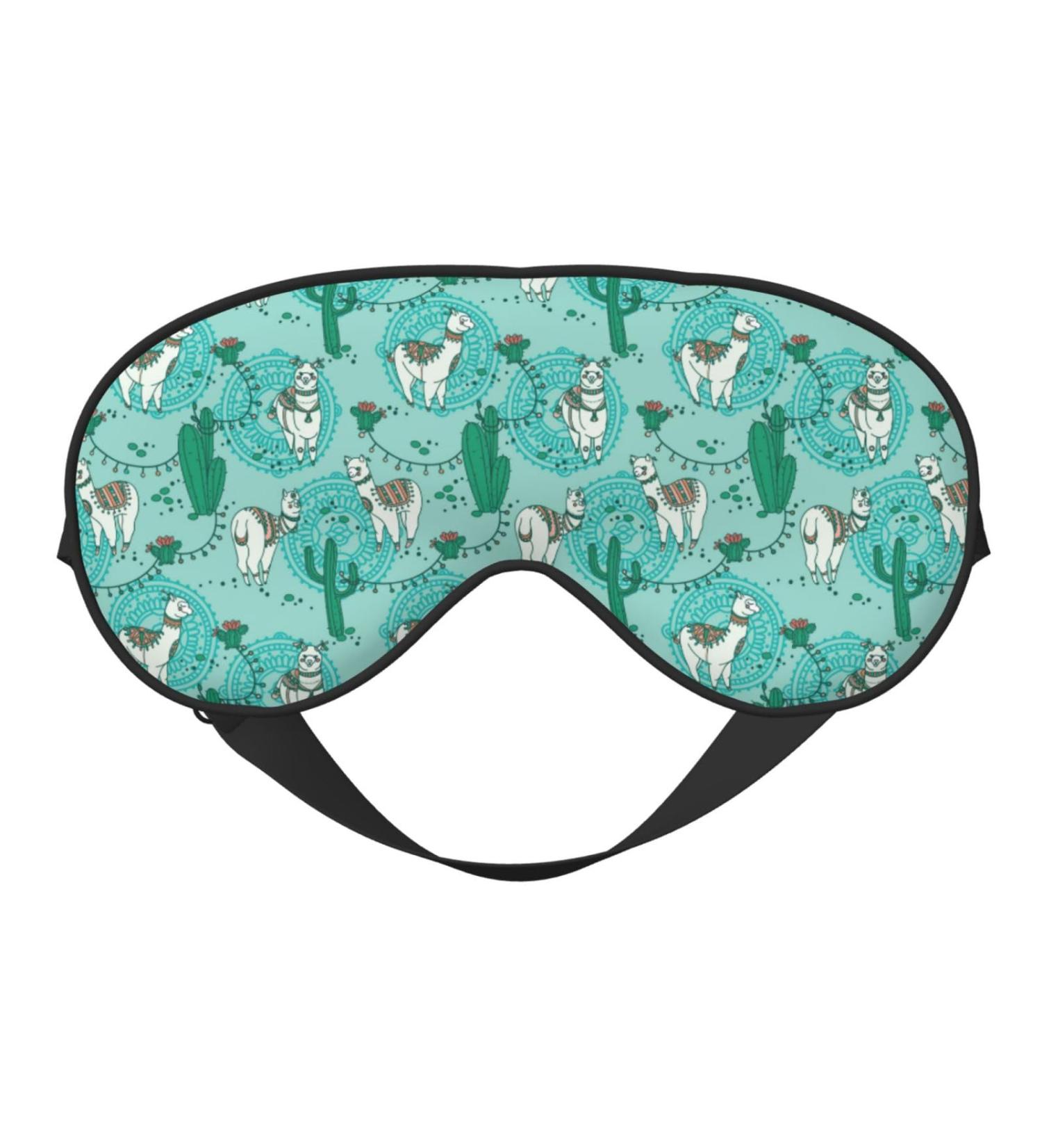 Boho Adjustable Alpaca Sleep Mask | Double-Sided Soft Eye Covers for Perfect Shading & Eye Edema Relief - International Shipping Available - Buy Online on GoSupps.com