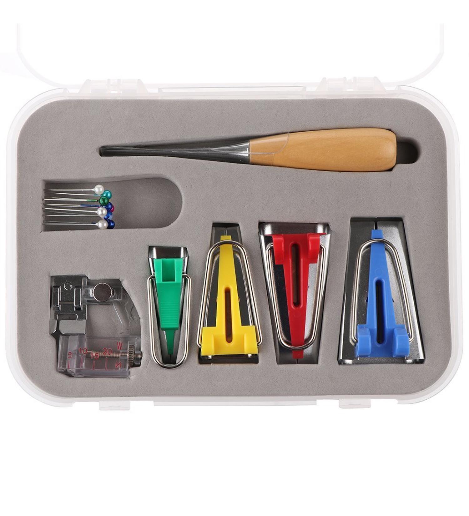 Exsart Fabric Bias Tape Makers Kit Set 6mm/12mm/18mm/25mm Single/Double Fold Bias Tape Maker Set for DIY Sewing - Buy Online on GoSupps.com
