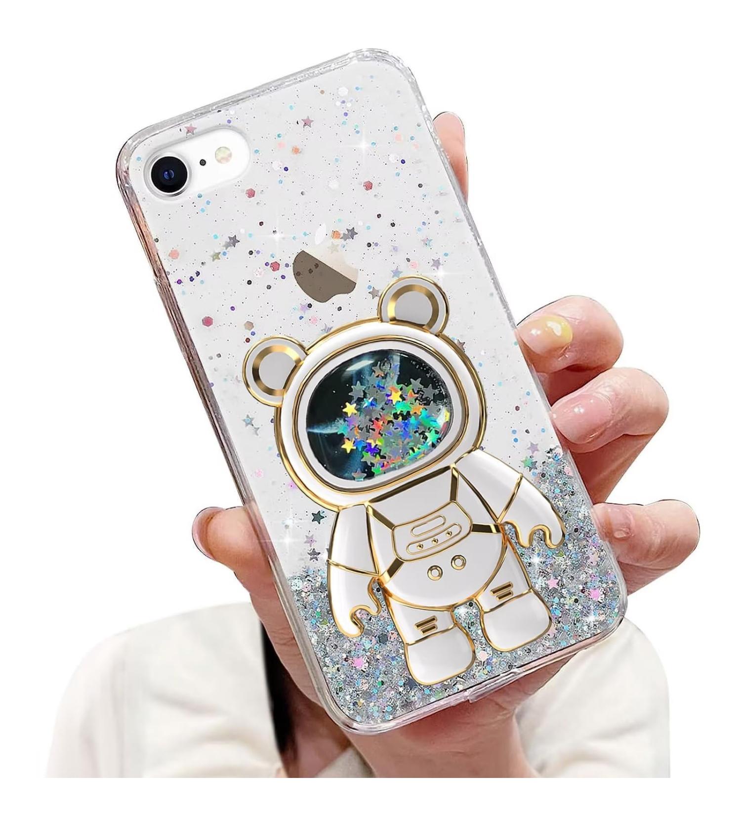 Tivenfezk Nadoli iPhone 6/6s Case - Treibsand B r Astronaut Glitter Stand - Soft Silicone Bling Shell - Buy Online on GoSupps.com