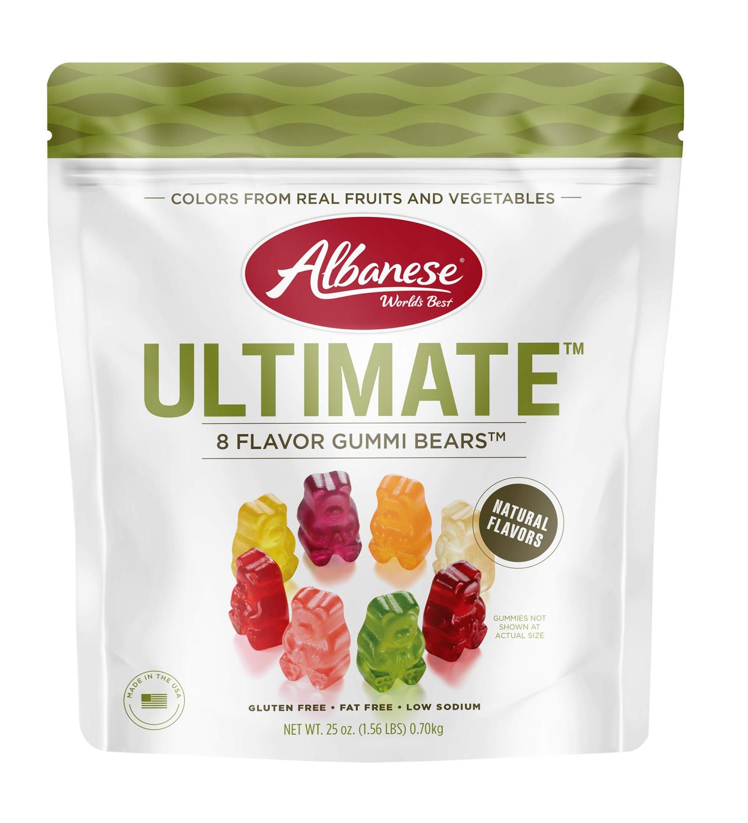Albanese Ultimate 8 Flavor Gummi Bears - 25 oz Bag - Buy Online on GoSupps.com