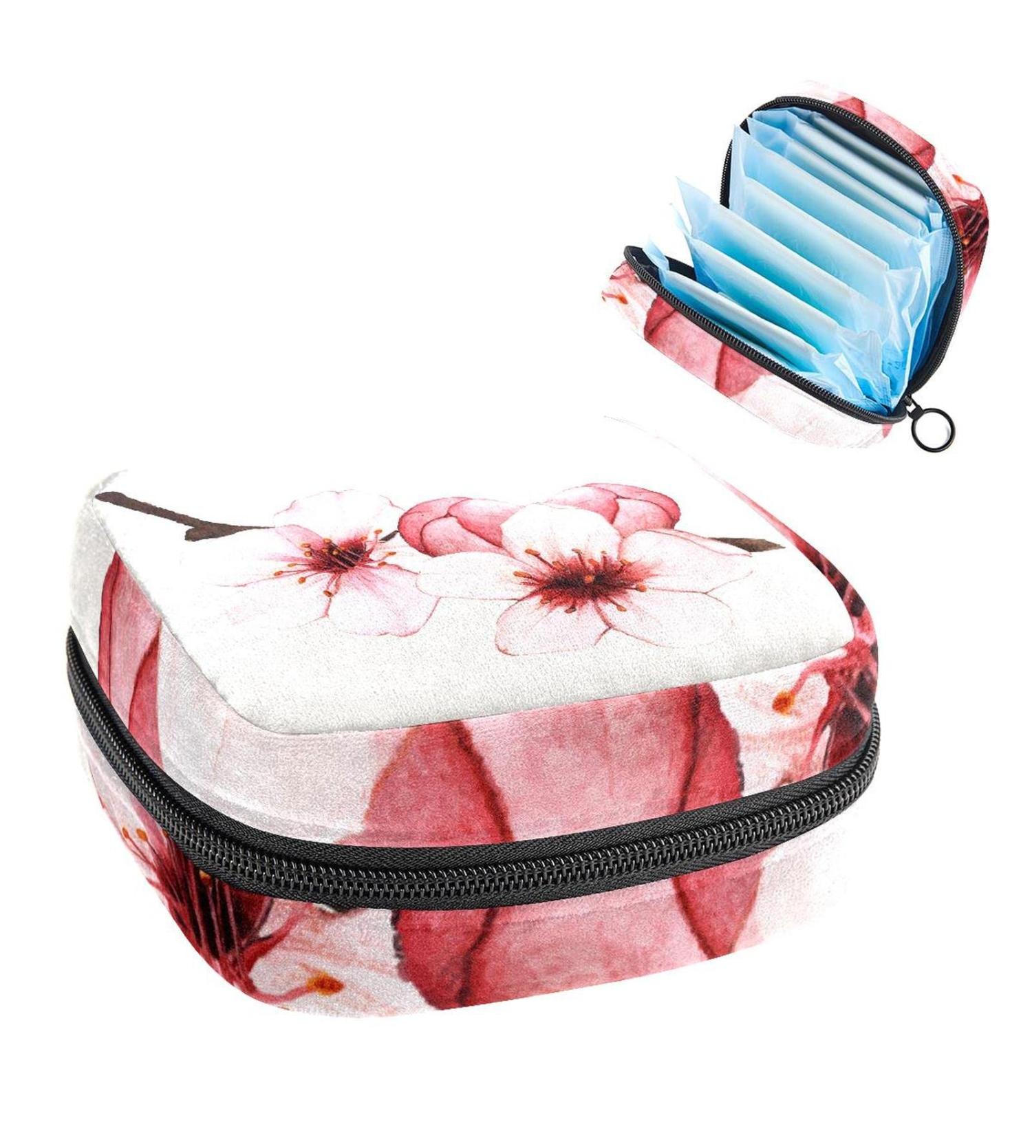 Women's Portable Storage Bag - Cherry Blossom Ink Stillpad Holder | Feminine Period Kit for Girls - Buy Online on GoSupps.com