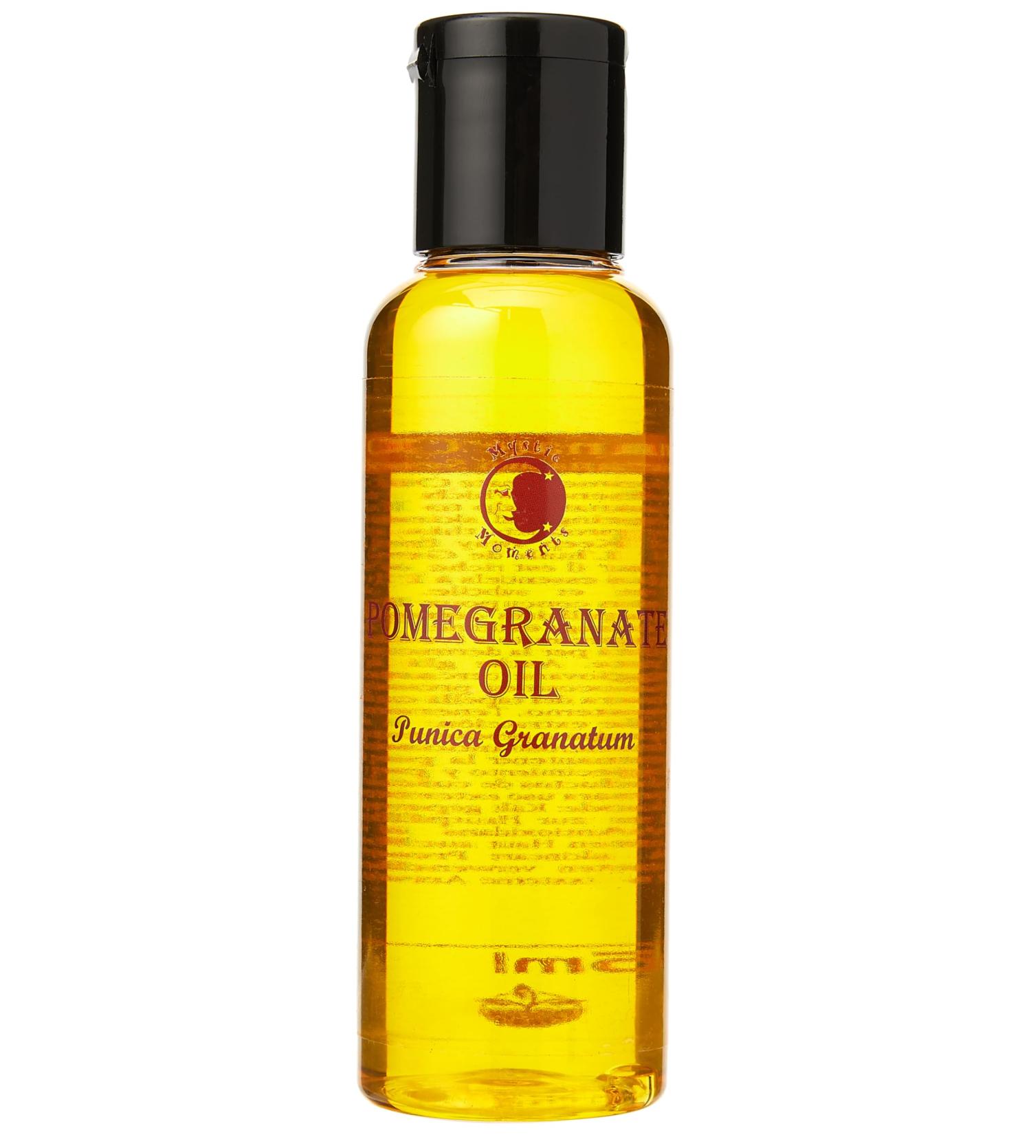 Mystic Moments Pomegranate Oil 125ml | Pure Natural Vegan Oil for Hair Face Nails Aromatherapy & Massage - GVO-Free - Buy Online on GoSupps.com