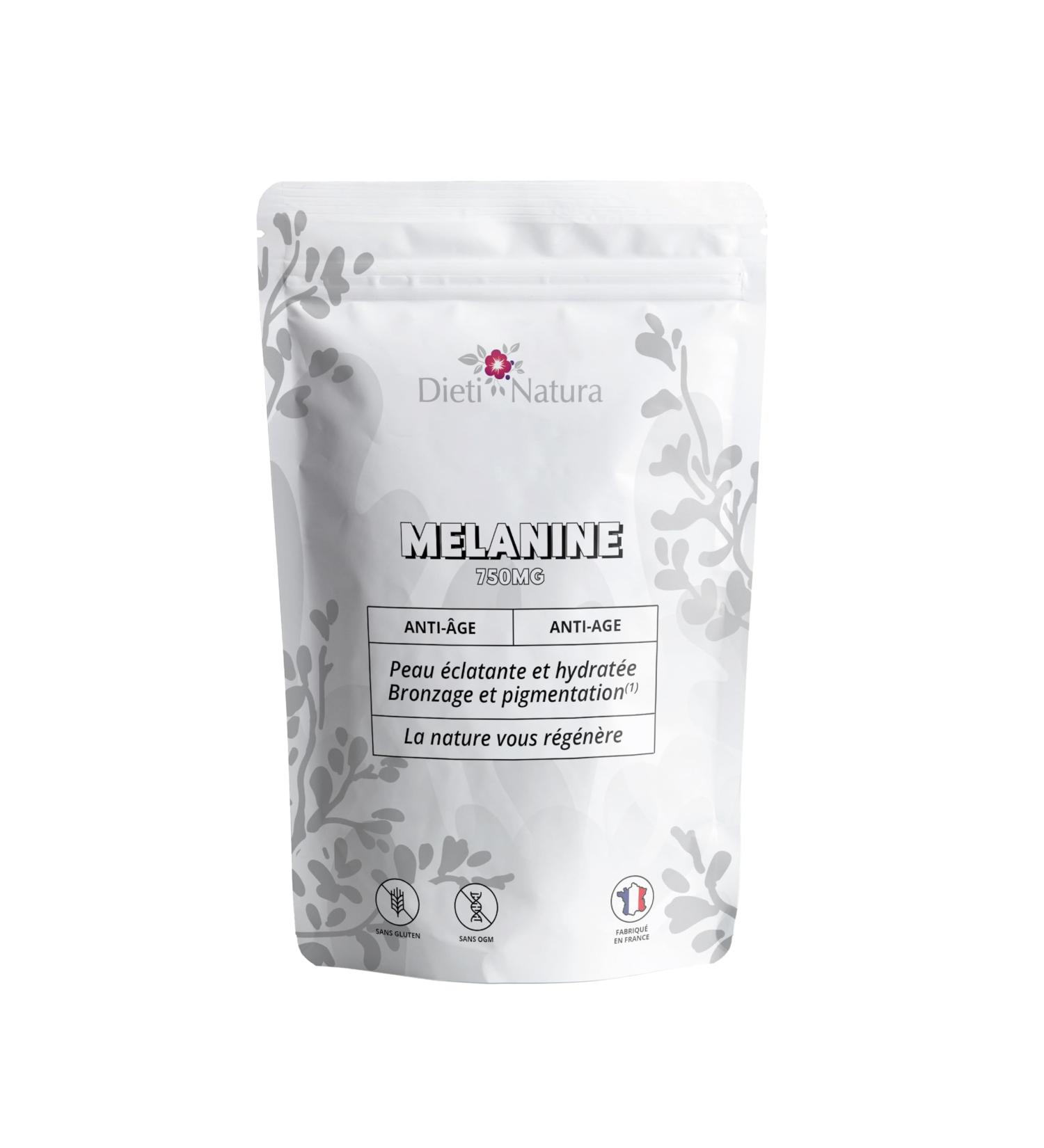 DIETI NATURA - Melanin - Sun Preparer - Radiant & Hydrated Skin - GMO & Gluten Free - Tan Treatment - Made in France - 90 Capsules - Buy Online on GoSupps.com