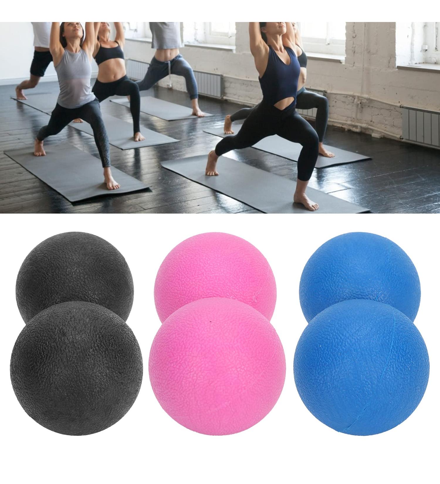 Buy Small Fitness Massage Ball for Office Workers & Athletes | Fascia Relief for Legs Waist & Buttocks - Black Pink Red Blue - Buy Online on GoSupps.com