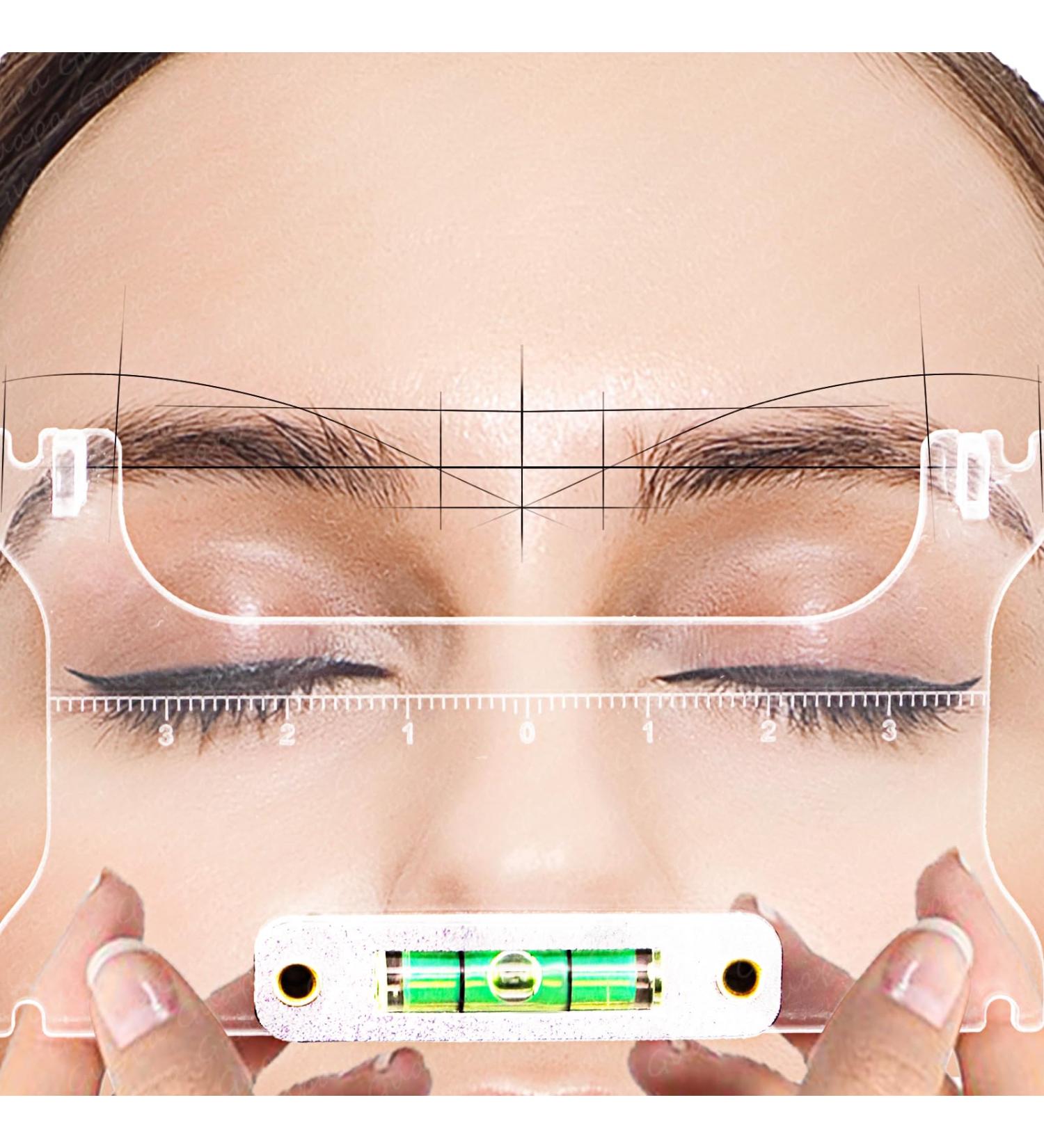 Guapa Professional Eyebrow Mapping Ruler Kit - Microblading Eyebrow Ruler with Level for Perfect Brow Design (Kit 4) - International Shipping Available - Buy Online on GoSupps.com